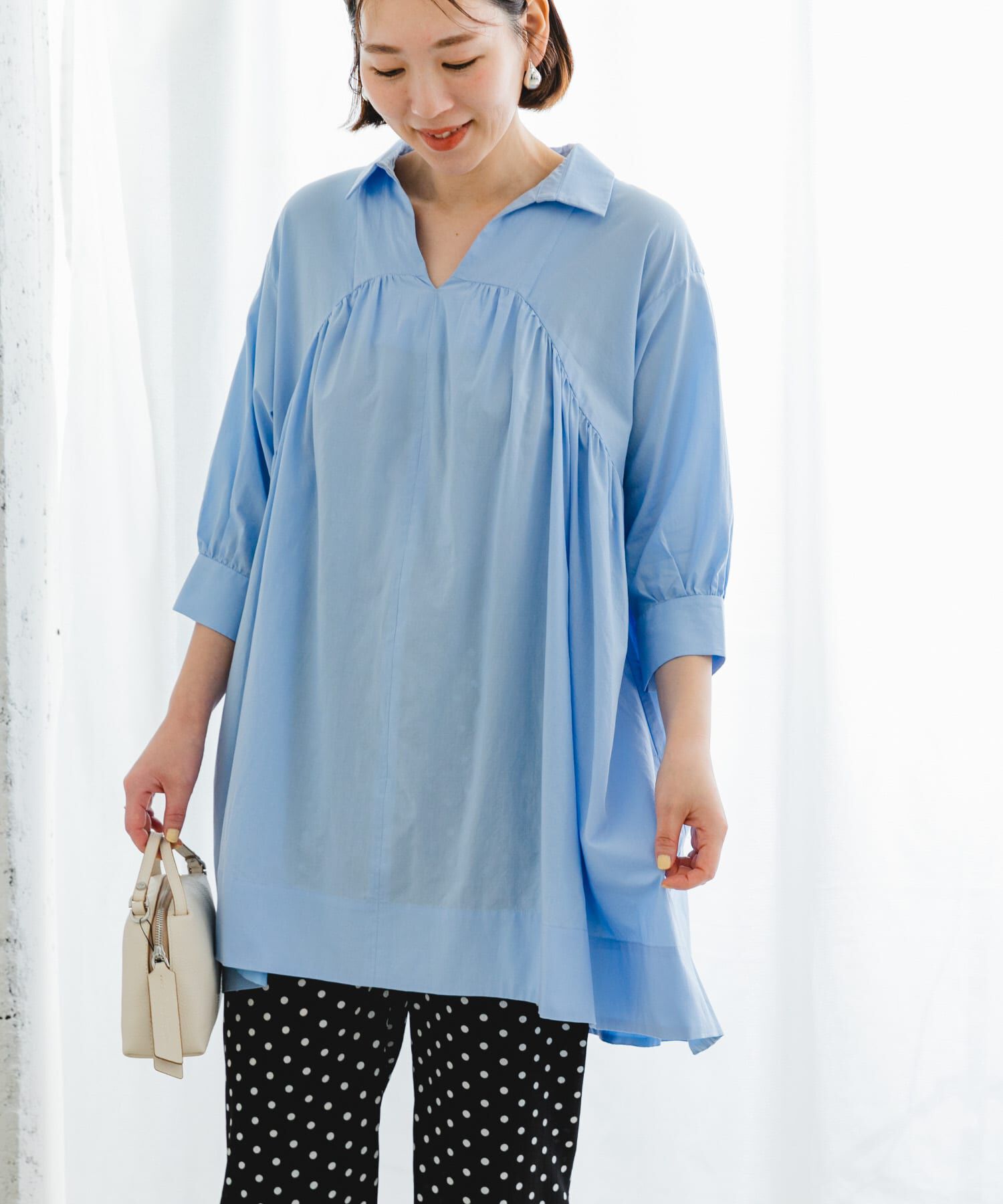 URBAN RESEARCH ROSSO「F by ROSSO　ボリュームシャツチュニック」|チュニック|