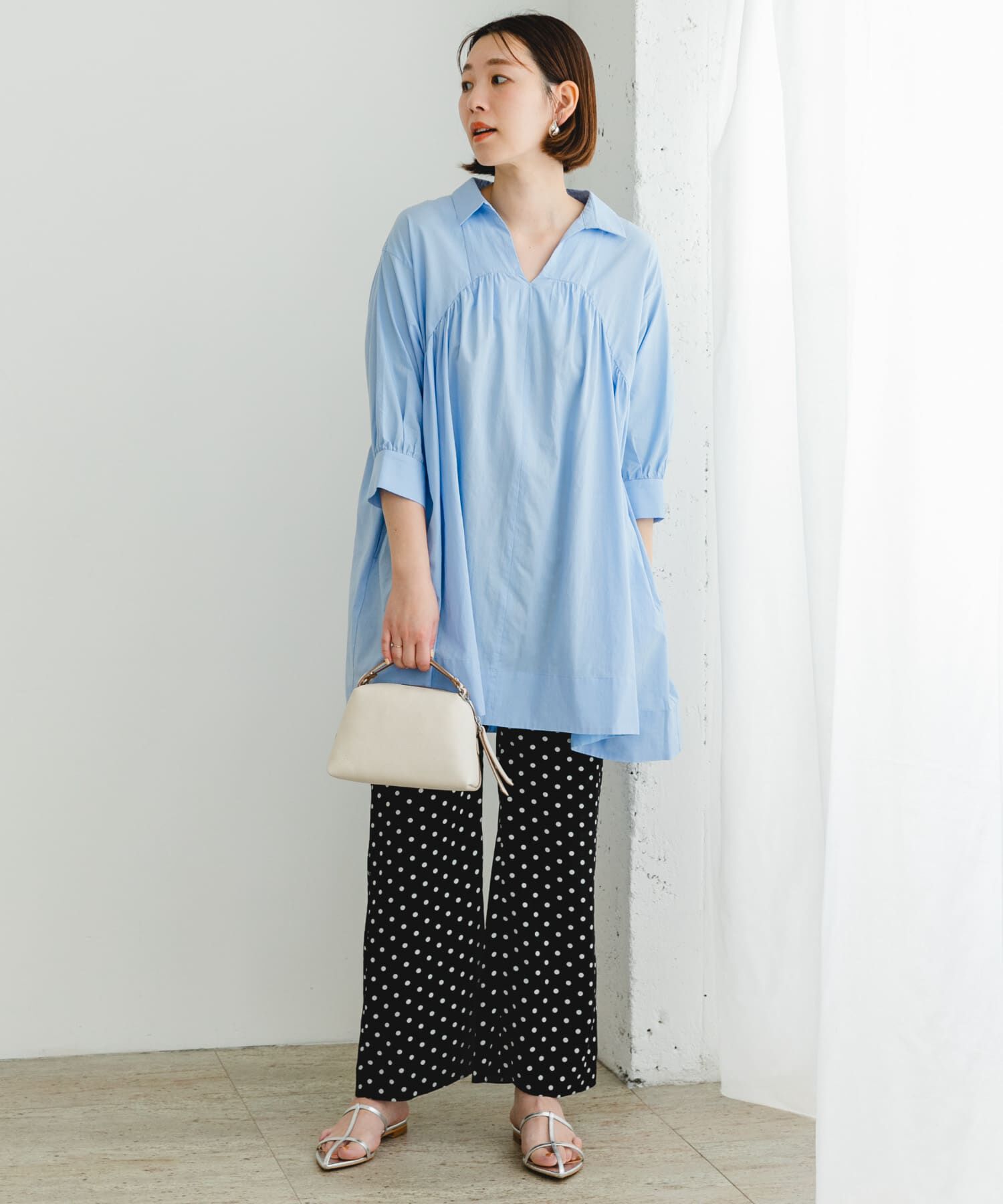 URBAN RESEARCH ROSSO「F by ROSSO　ボリュームシャツチュニック」|チュニック|