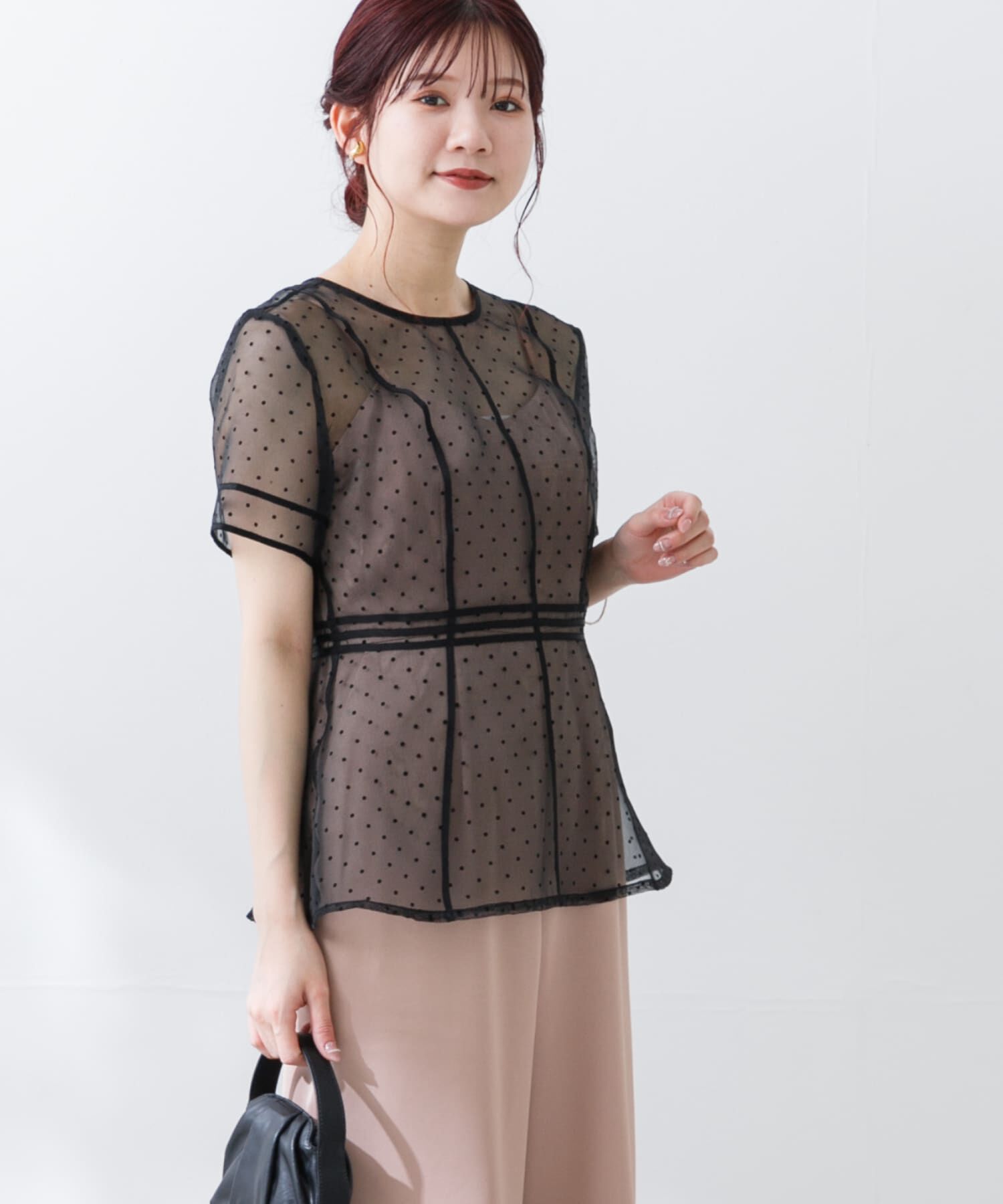 URBAN RESEARCH ROSSO「kaene　ドットパイピングオールインワン」|その他|ベージュ