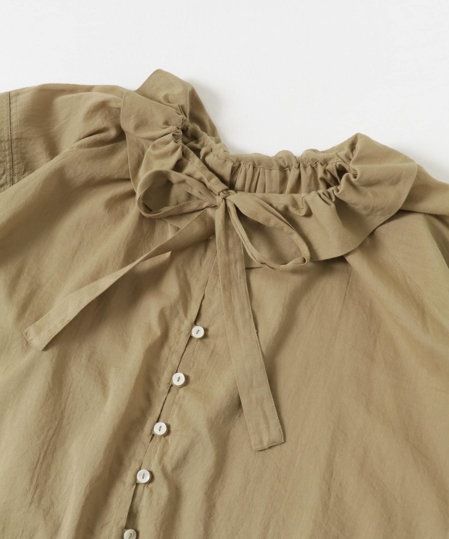 URBAN RESEARCH「コットンボイルフリルカラーブラウス」|シャツ・ブラウス|