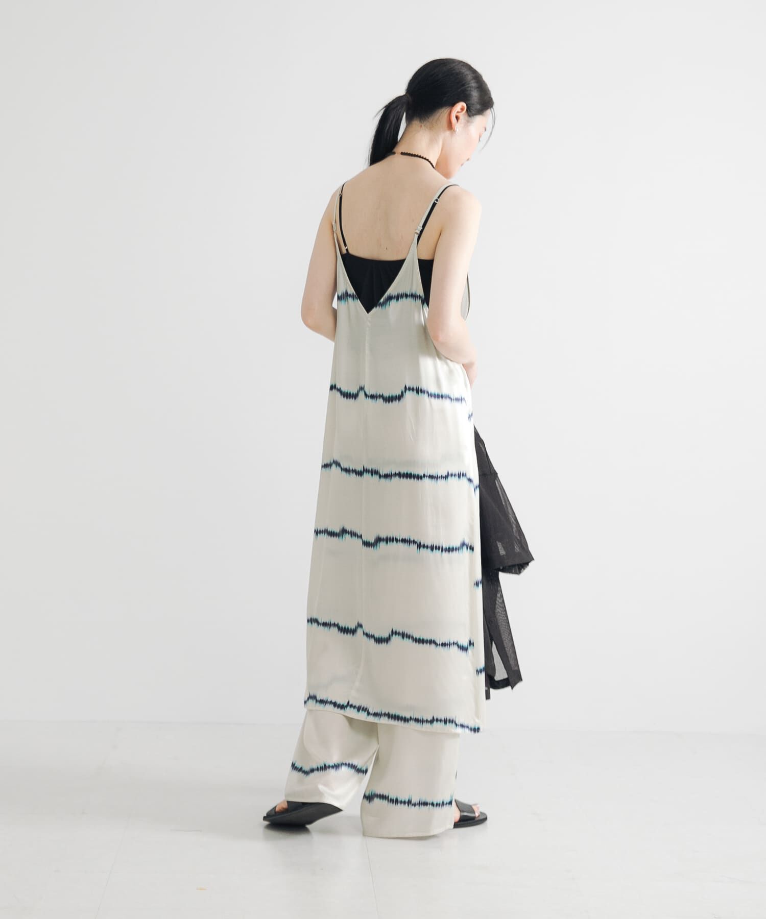 URBAN RESEARCH「シルクミックスボーダープリントワンピース」|ワンピース|