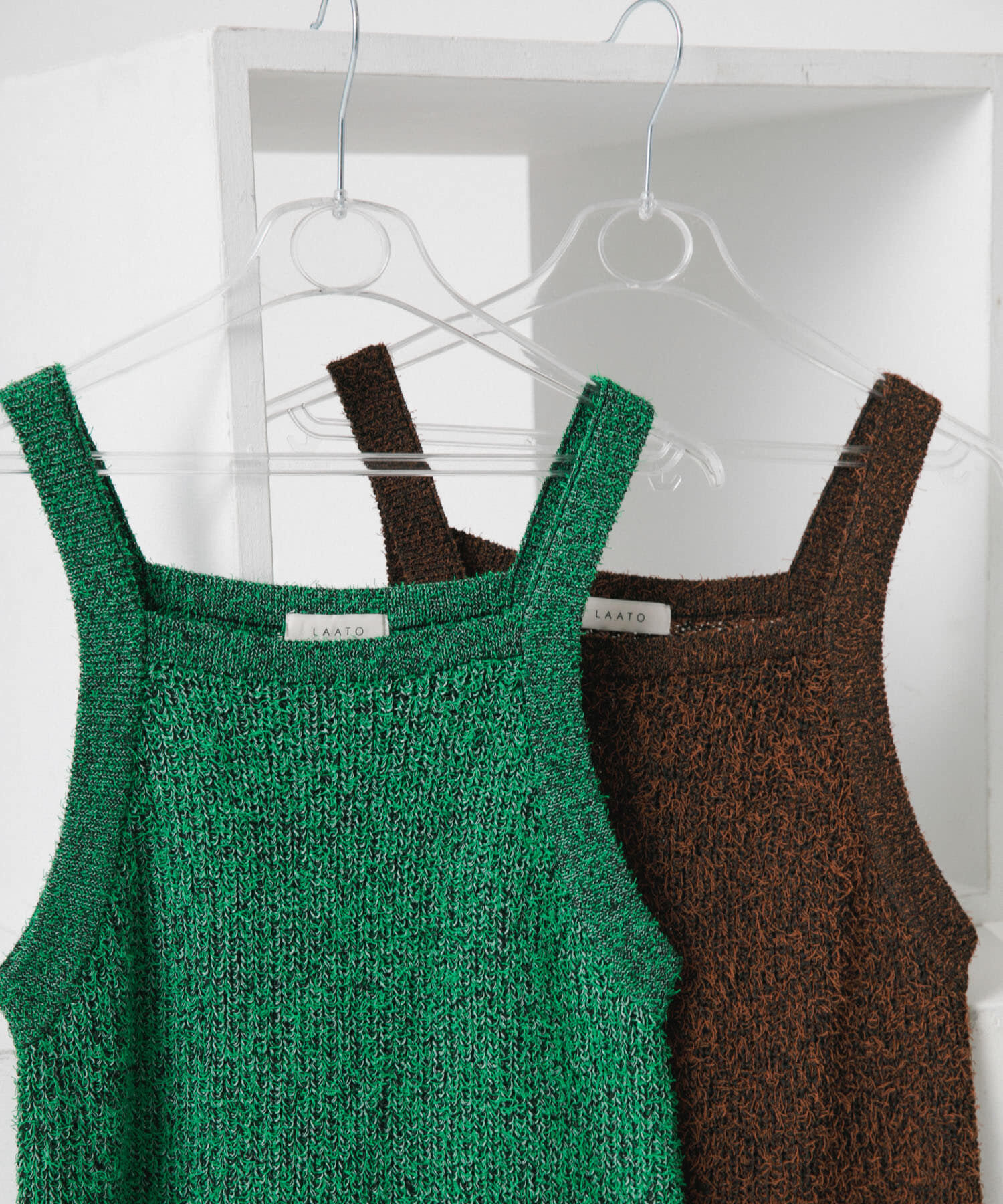 LAATO「mosa knit camisole」|キャミソール|