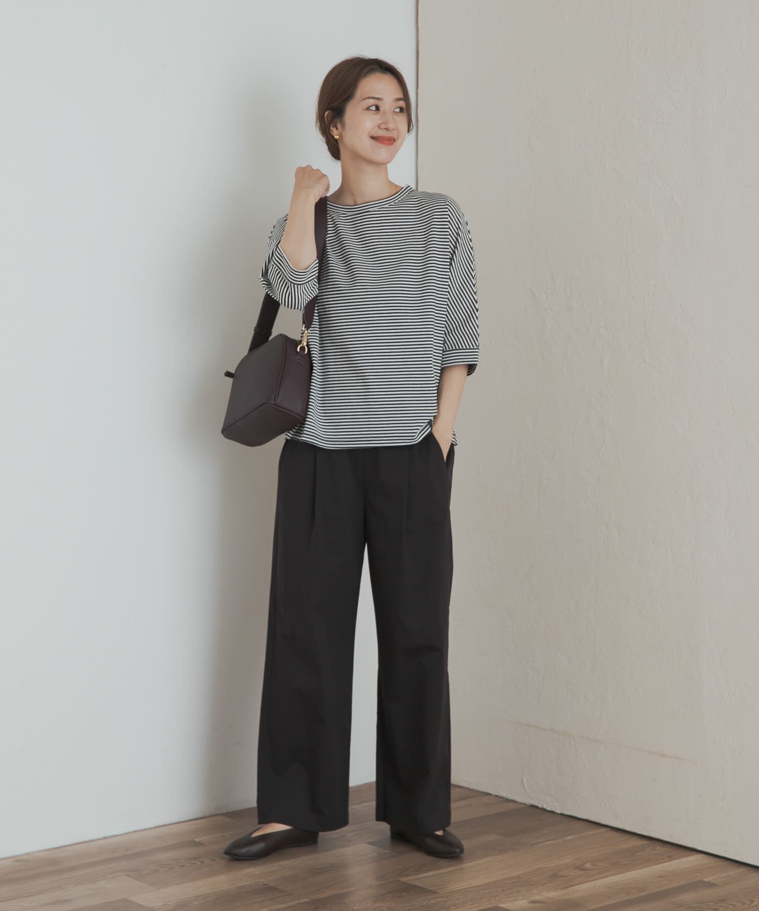 URBAN RESEARCH DOORS「『UR TECH』ドルマンロールスリーブTシャツ」|Tシャツ・カットソー|