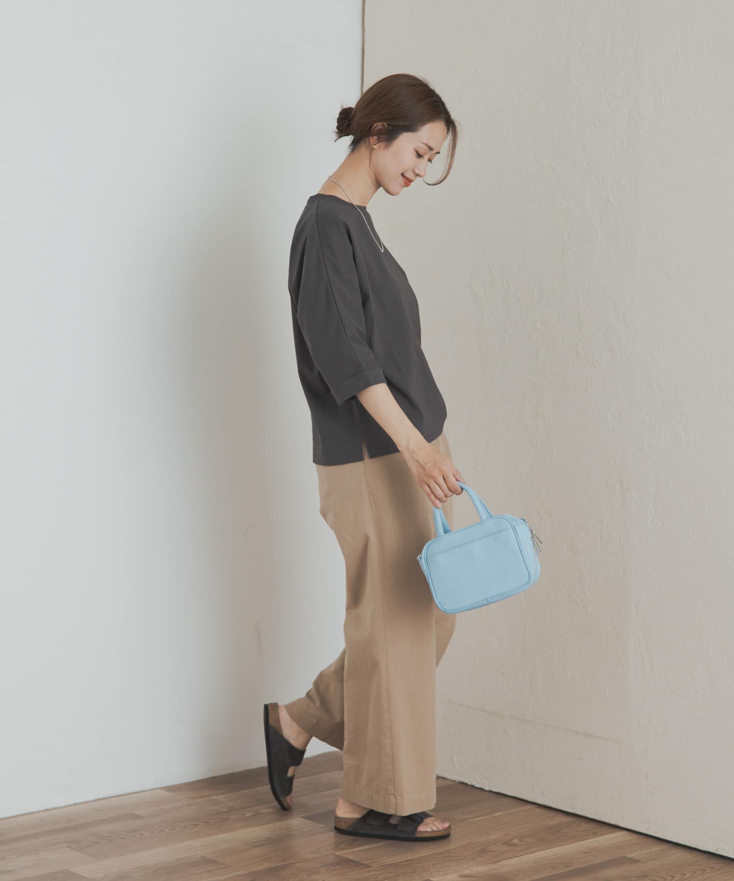 URBAN RESEARCH DOORS「『UR TECH』ドルマンロールスリーブTシャツ」|Tシャツ・カットソー|