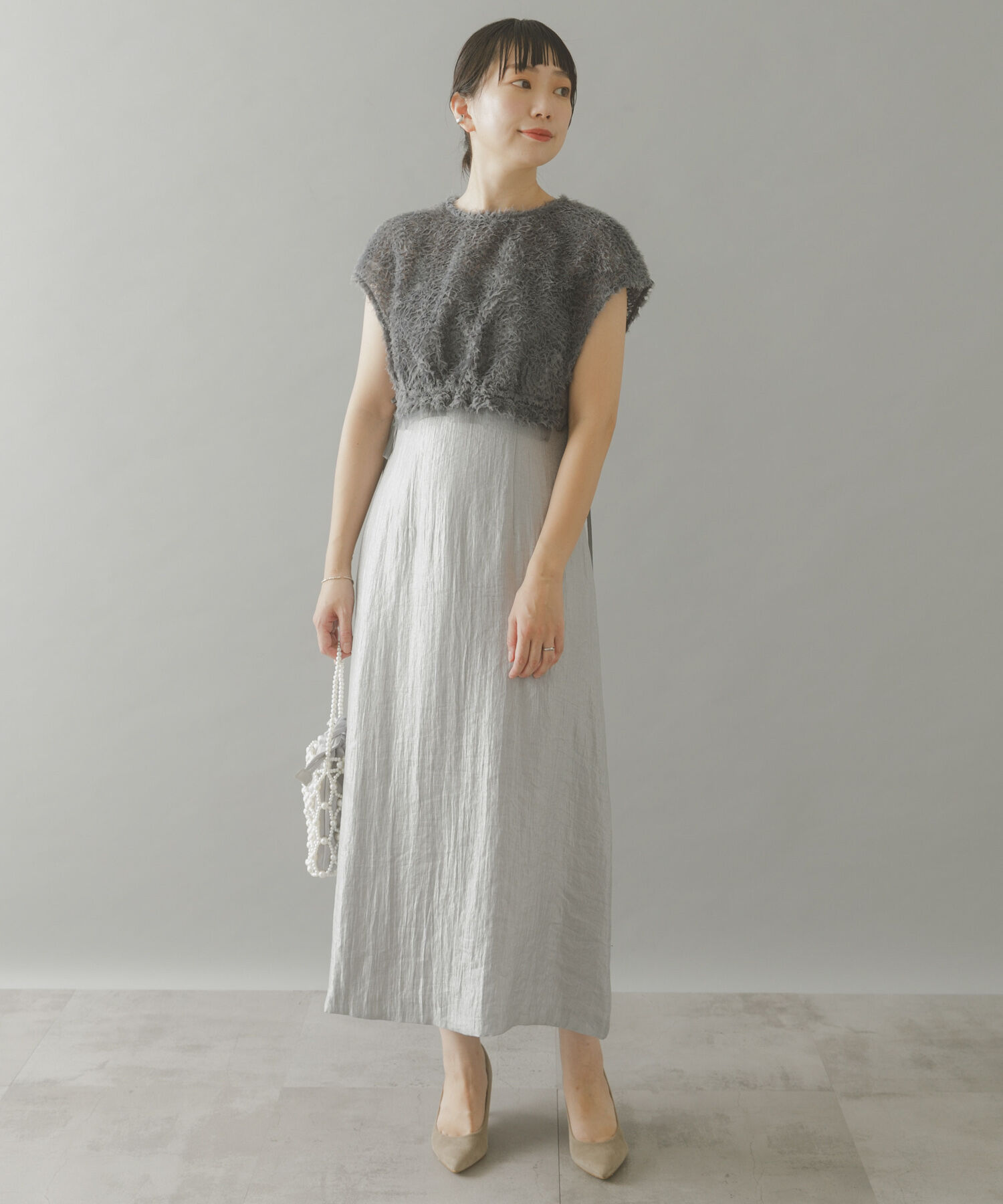 URBAN RESEARCH ROSSO「kaene　チュールボレロハイウエストドレス」|ワンピース|