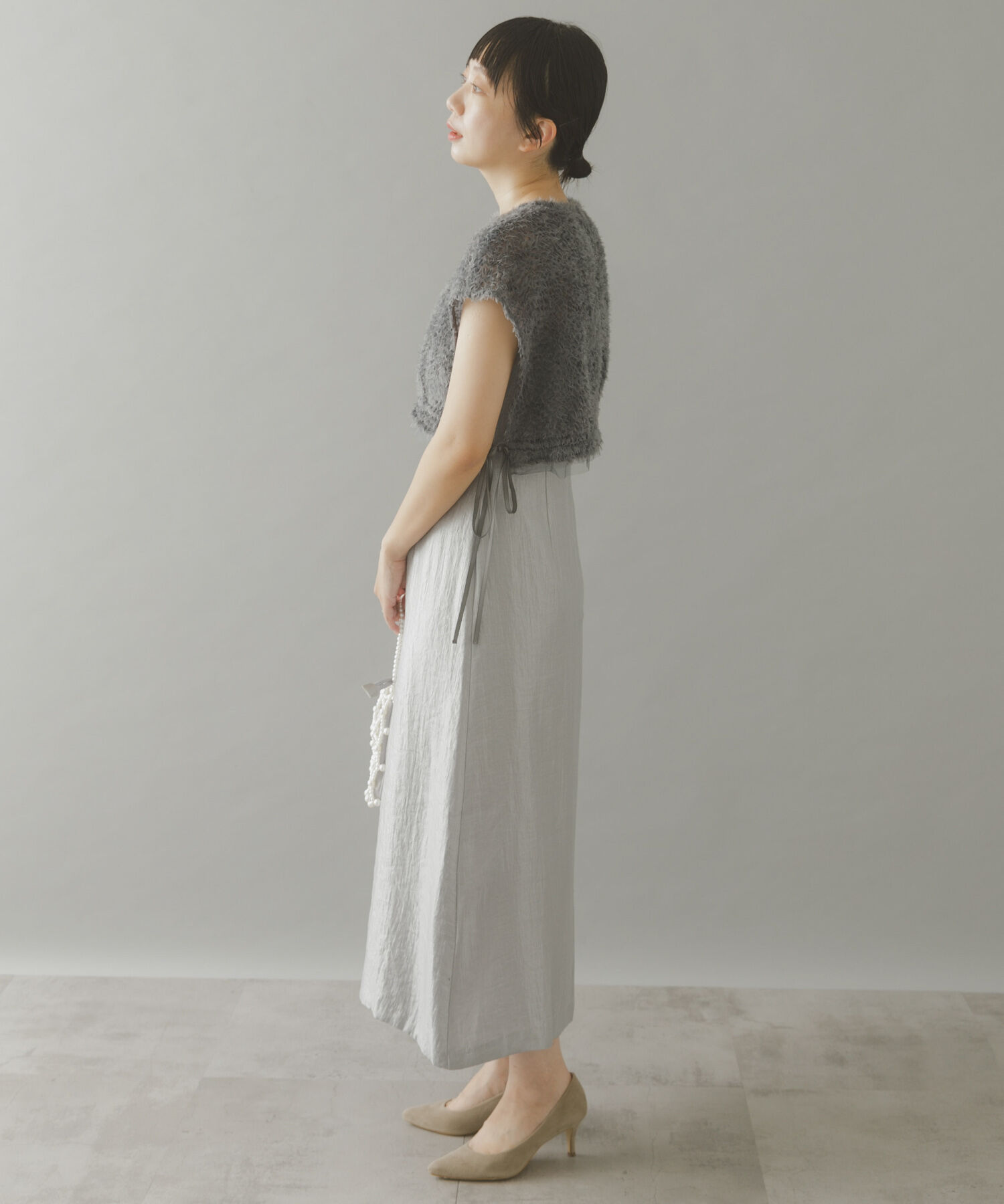 URBAN RESEARCH ROSSO「kaene　チュールボレロハイウエストドレス」|ワンピース|