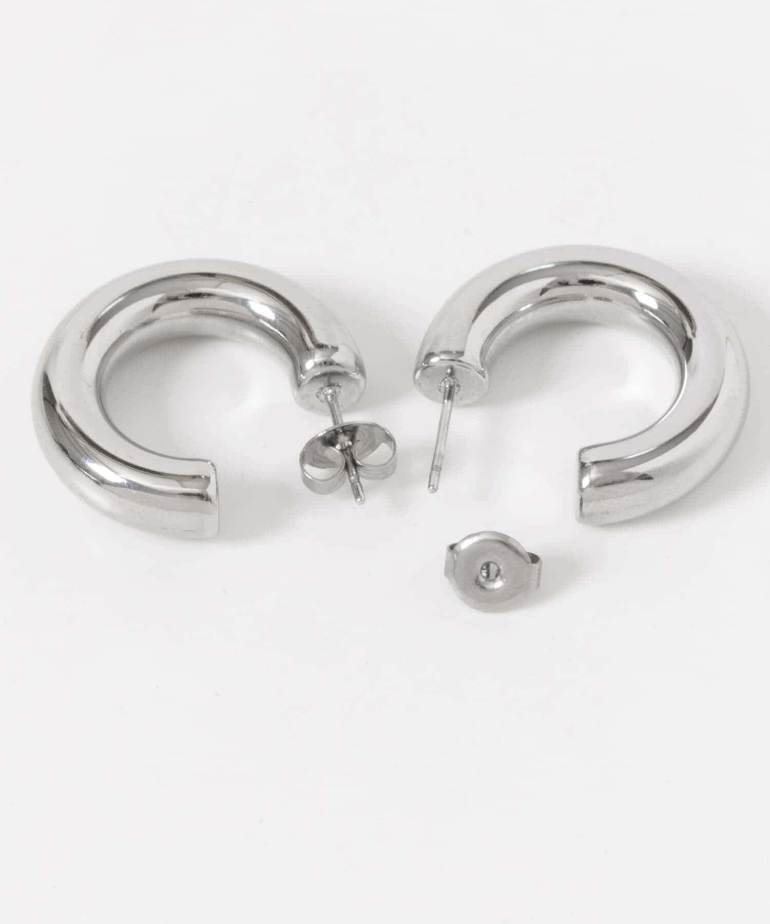 SMELLY「ステンレスワイドフープピアス」|ピアス|