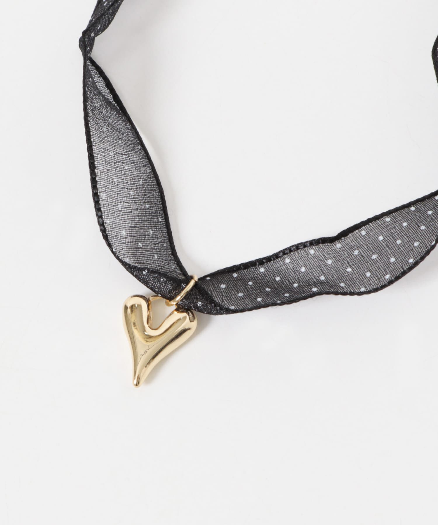 SMELLY「ハートトップドットシアーチョーカー」|ネックレス|