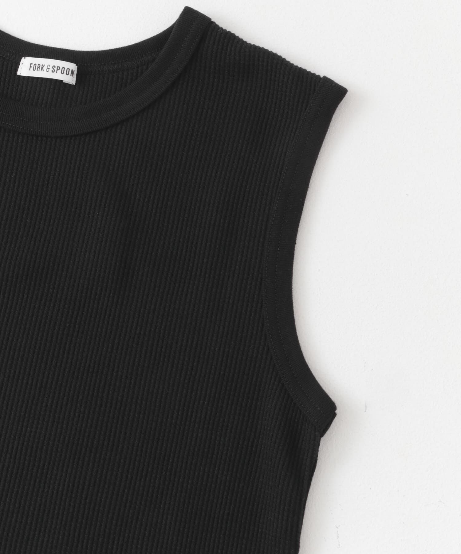URBAN RESEARCH DOORS「FORK&SPOON　ミニワッフルノースリーブTシャツ」|Tシャツ・カットソー|