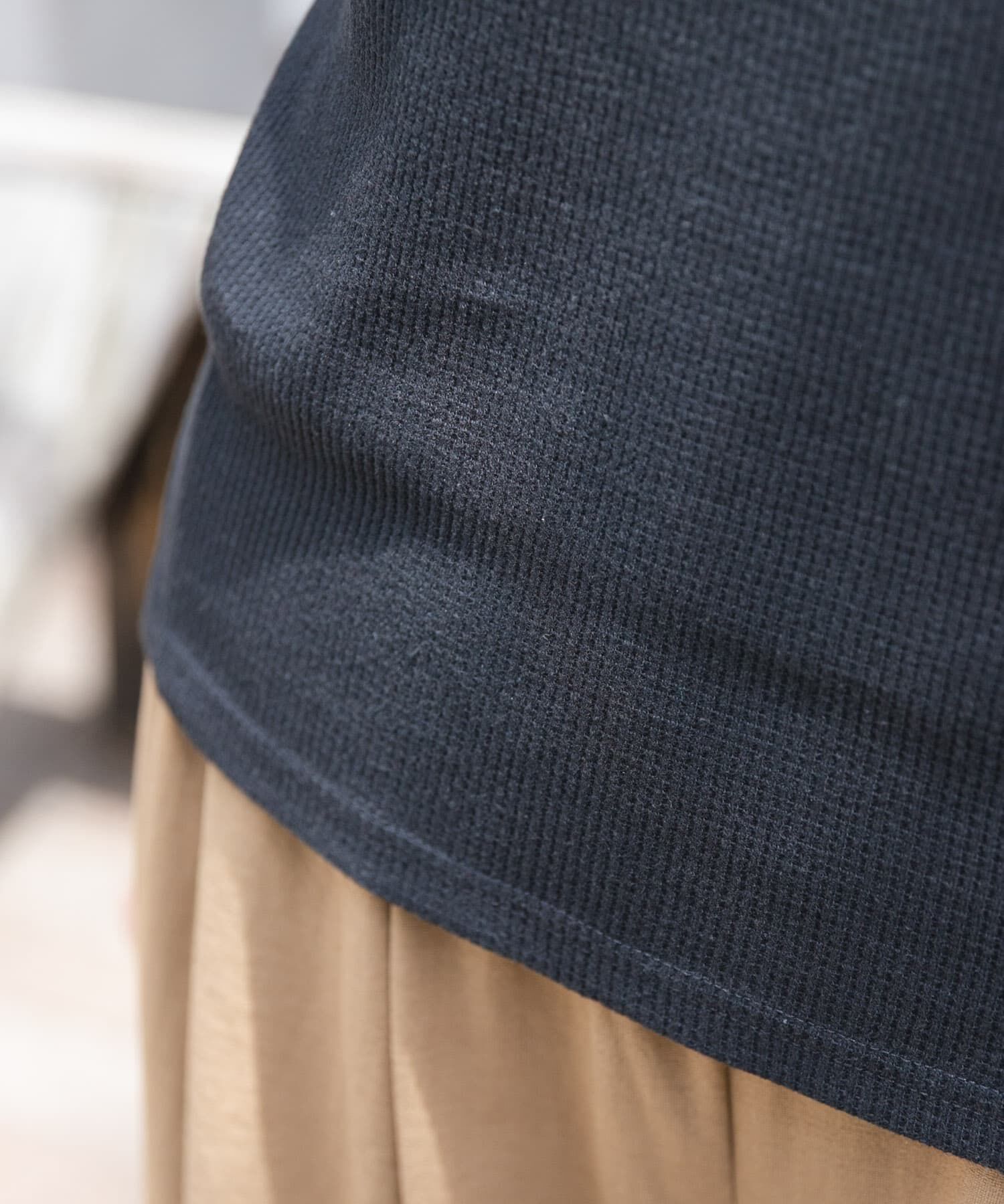 URBAN RESEARCH DOORS「FORK&SPOON　ミニワッフルノースリーブTシャツ」|Tシャツ・カットソー|