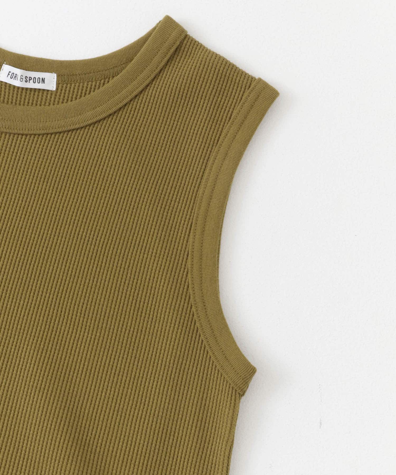 URBAN RESEARCH DOORS「FORK&SPOON　ミニワッフルノースリーブTシャツ」|Tシャツ・カットソー|