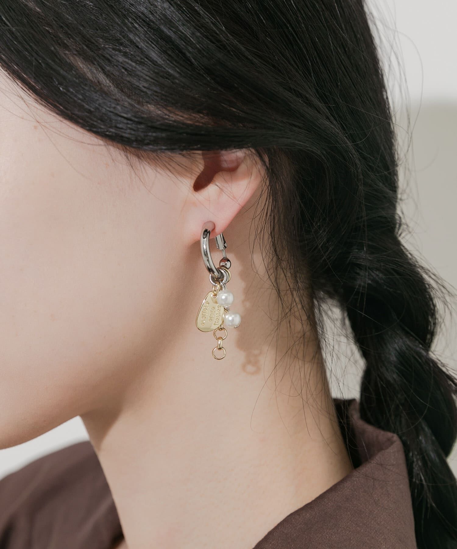 SMELLY「コインプレートチャームイヤリング」|イヤリング|