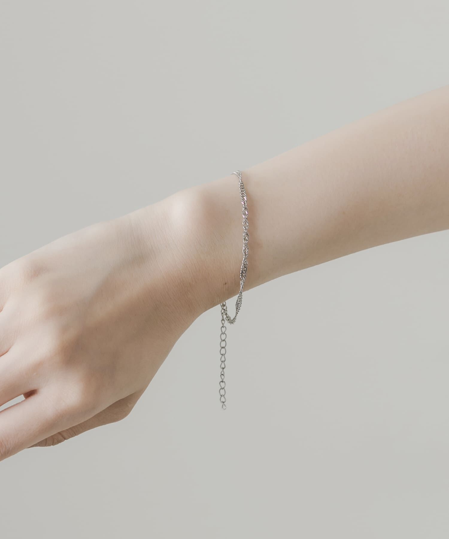 SMELLY「ステンレスツイストチェーンブレスレット」|ブレスレット・バングル|