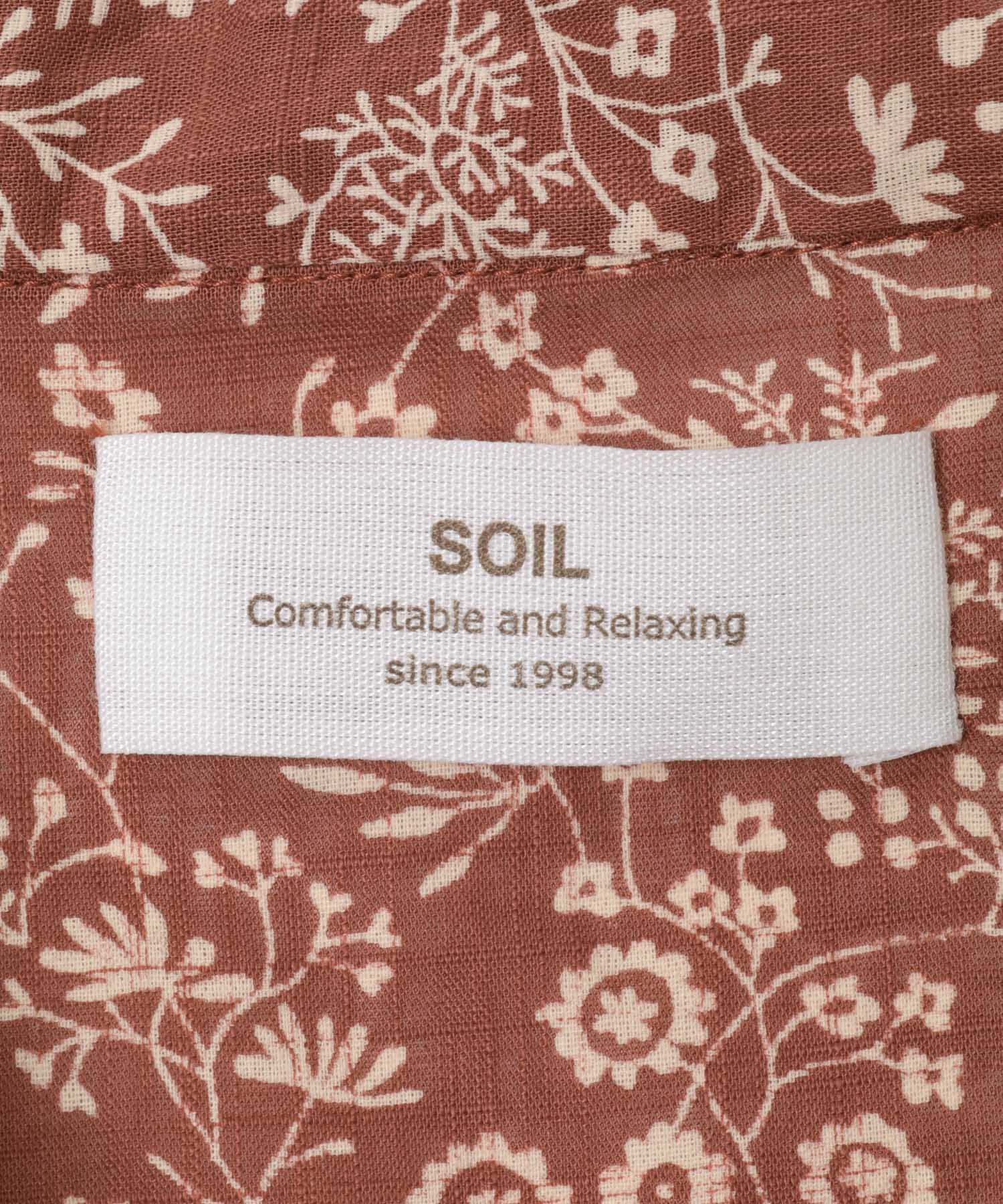 URBAN RESEARCH DOORS「SOIL　FLOWER FRILL COLLAR SHIRTS」|シャツ・ブラウス|