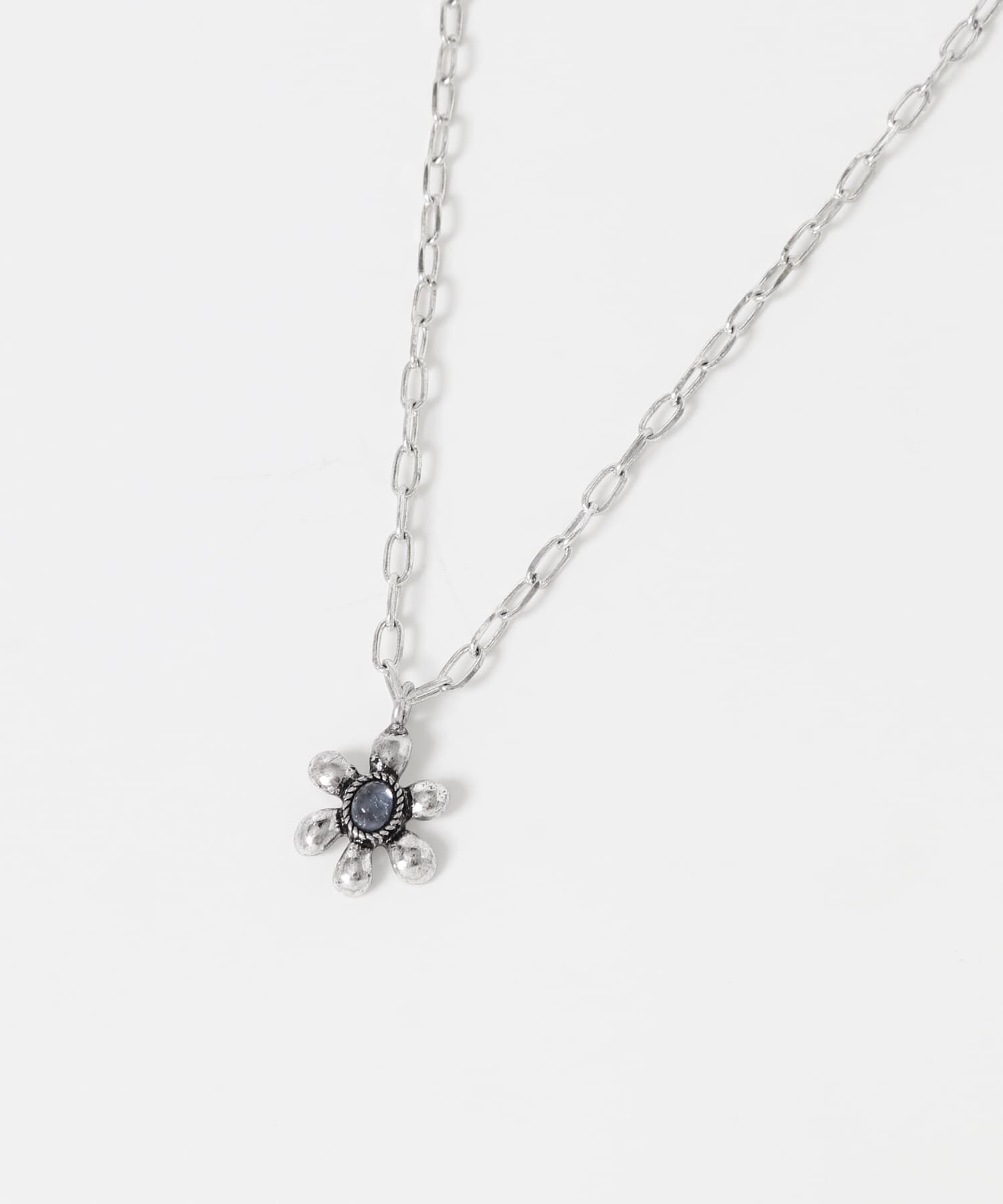 SMELLY「ストーンフラワーチャームネックレス」|ネックレス|