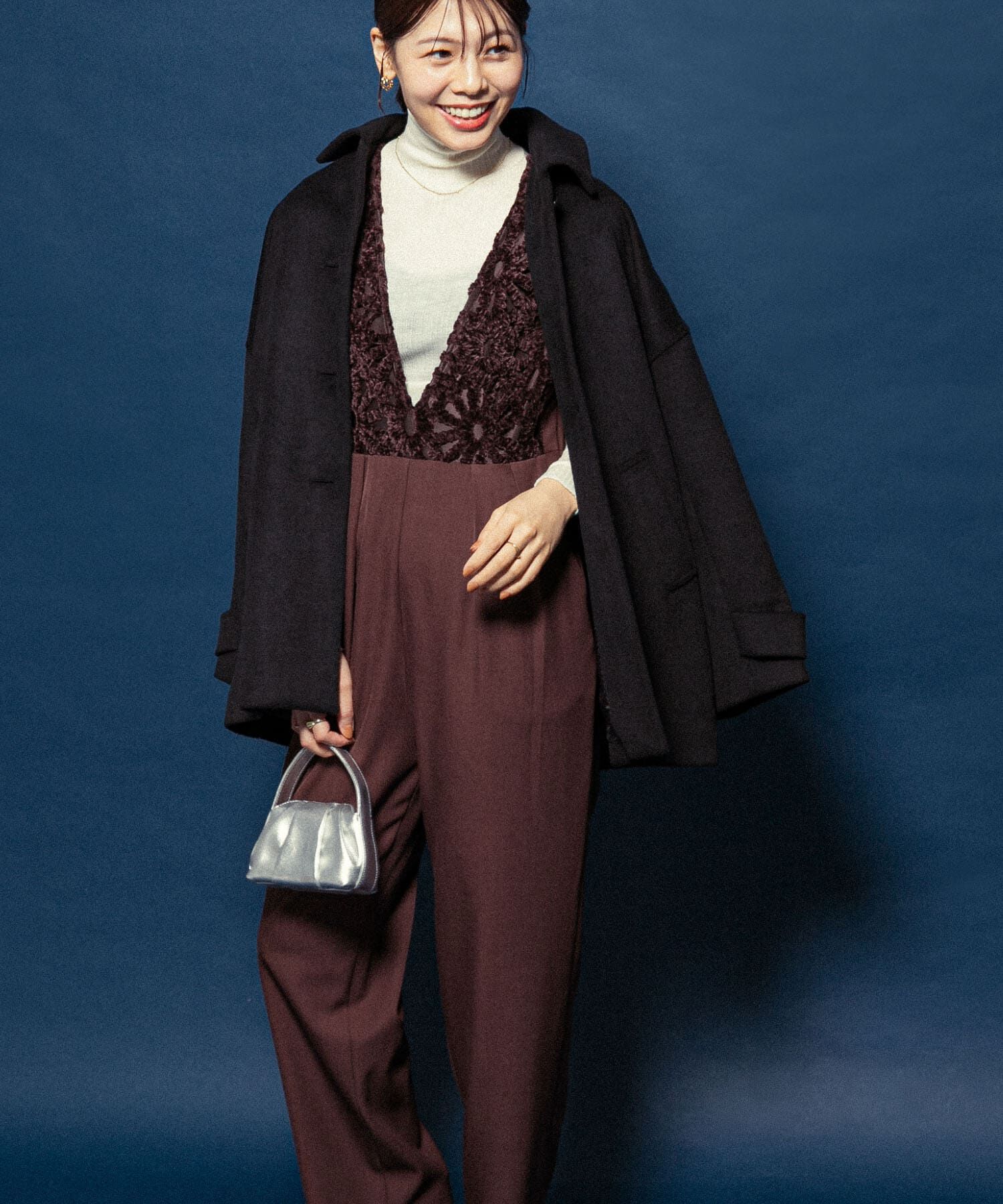 URBAN RESEARCH ROSSO「F by ROSSO　モールレース切替オールインワン」|スカート|