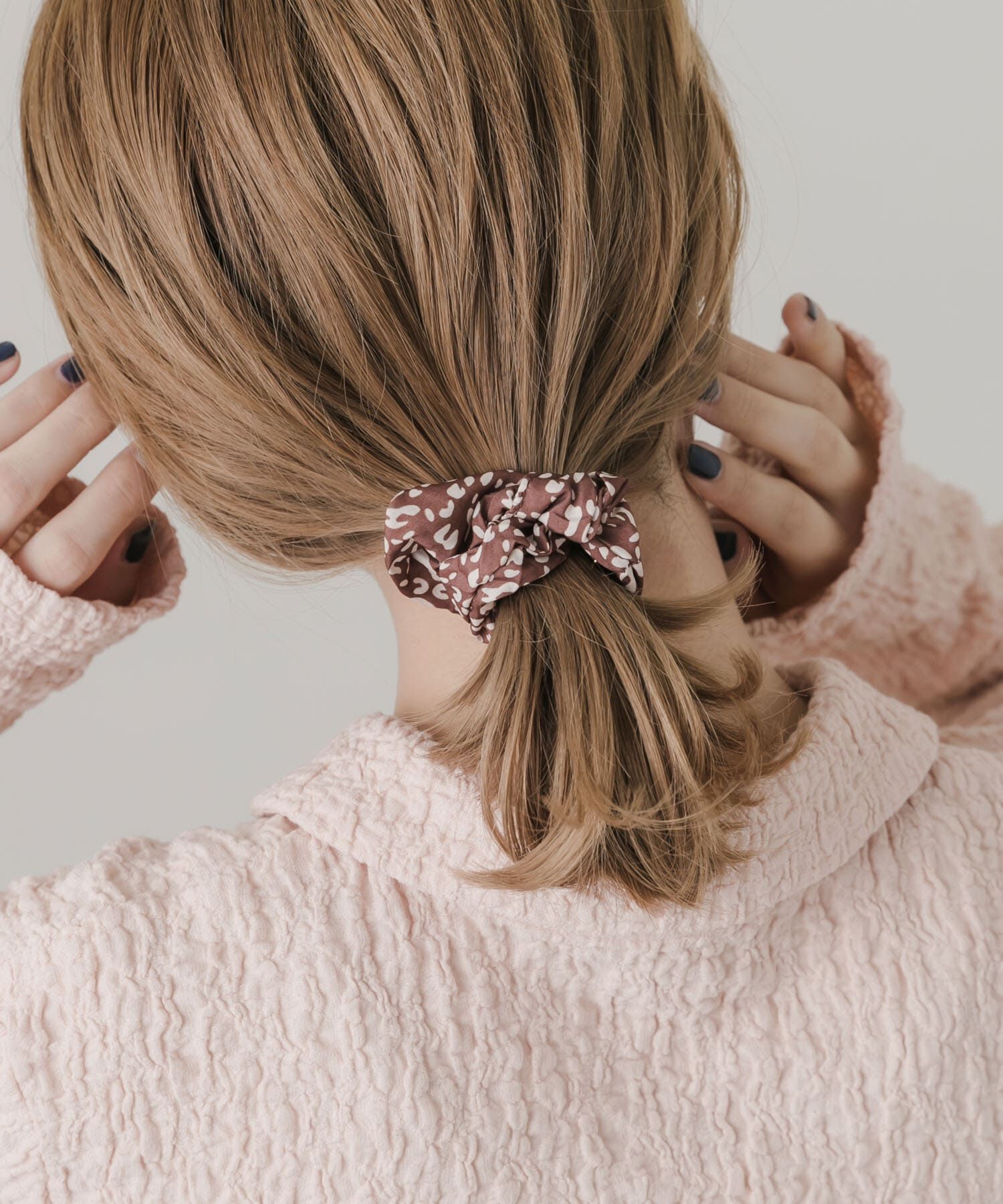 SMELLY「レオパード2セットシュシュ」|ヘアゴム・シュシュ|