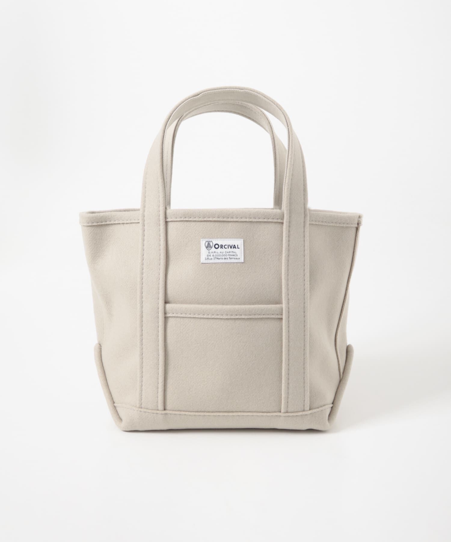 URBAN RESEARCH DOORS「ORCIVAL　MELTON TOTE BAG SMALL」|トートバッグ|ベージュ