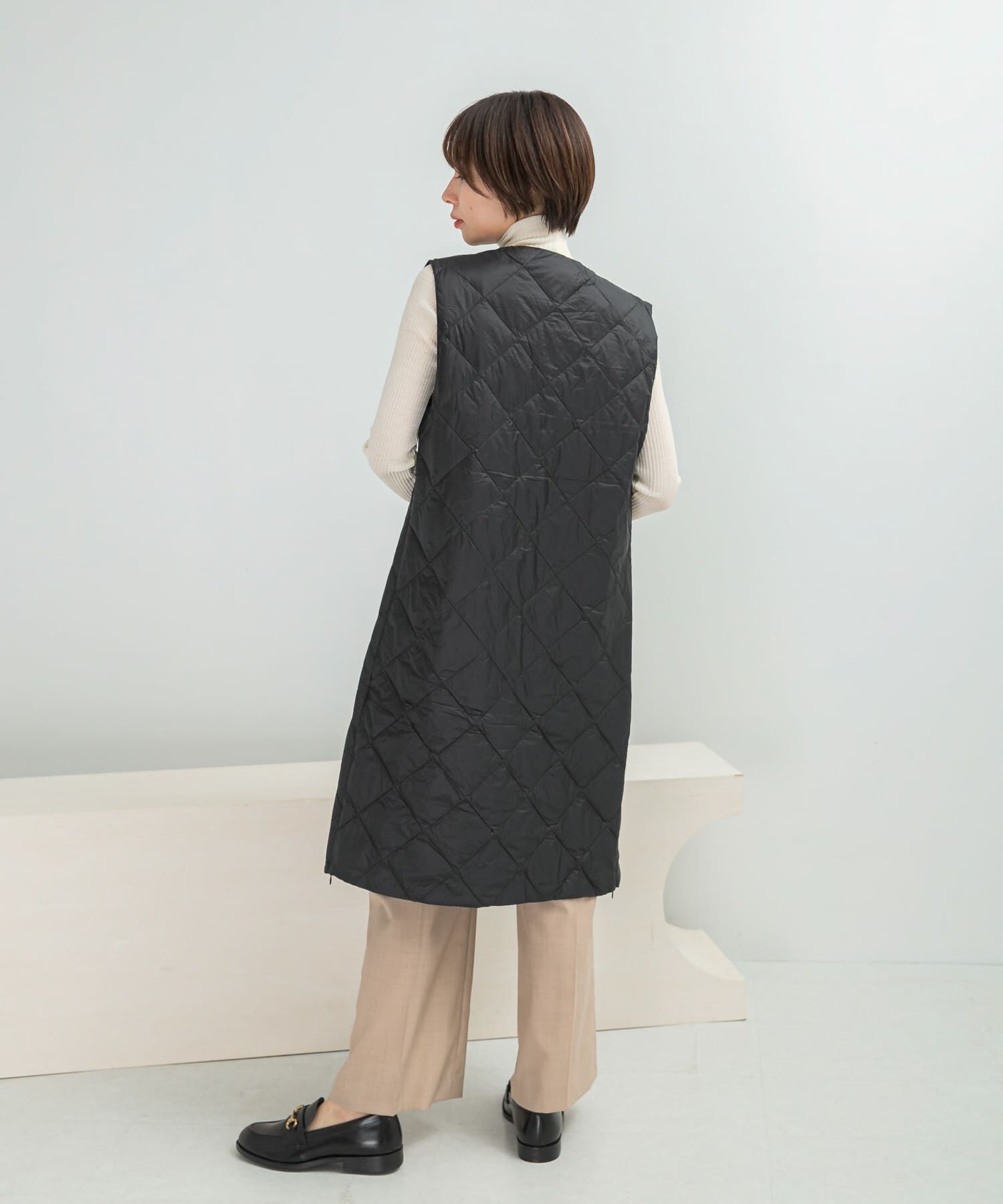 URBAN RESEARCH ROSSO「TAION　VNECK LONG DOWN GILET」|ダウンベスト・ベスト|