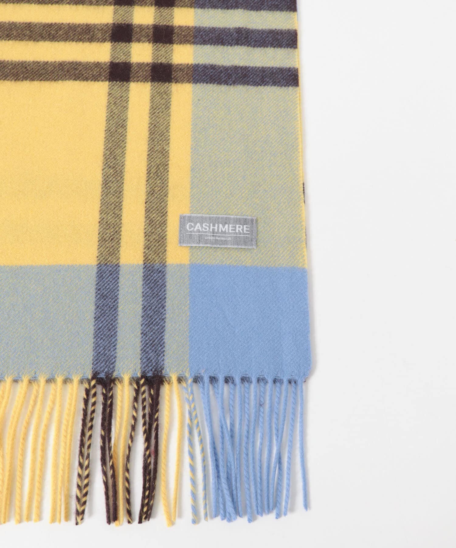 URBAN RESEARCH「チェックカシミヤマフラー」|マフラー|