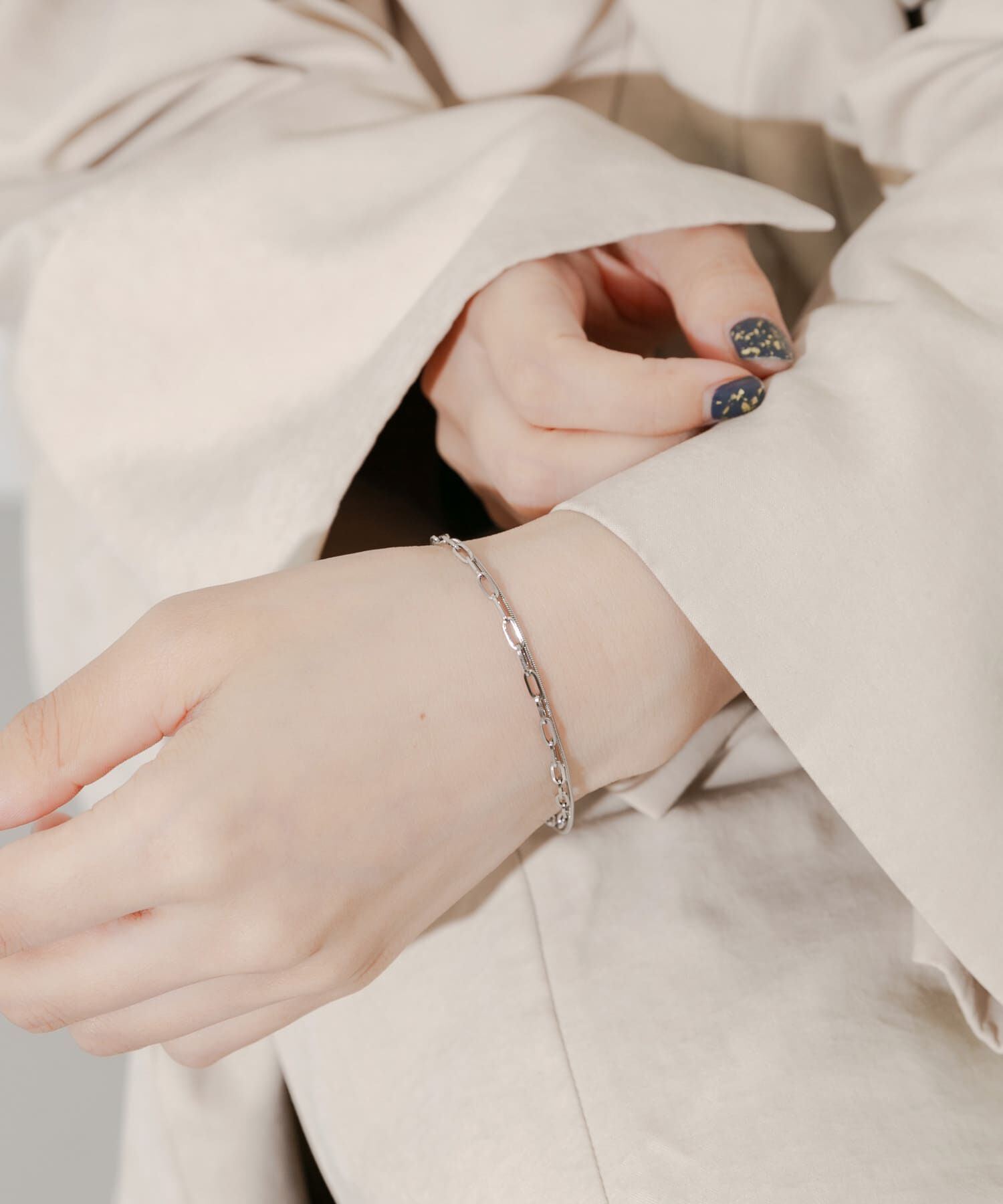 SMELLY「ステンレスデザインチェーンブレスレット」|ブレスレット・バングル|