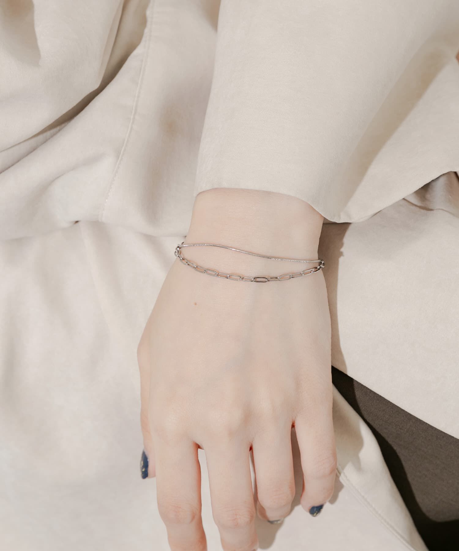 SMELLY「ステンレスデザインチェーンブレスレット」|ブレスレット・バングル|