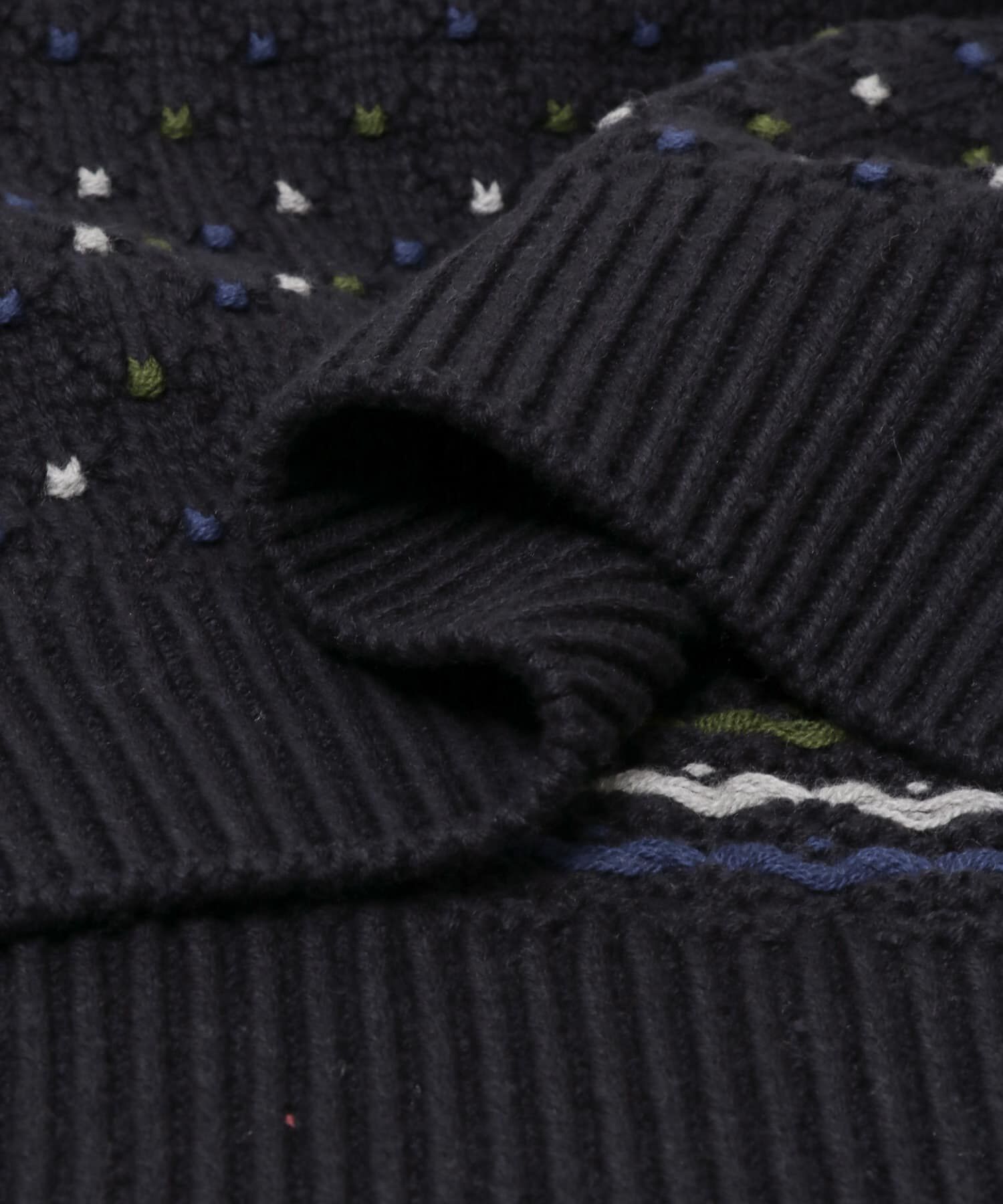 URBAN RESEARCH DOORS「変形バーズアイ クルーネックニット」|ニット・セーター|