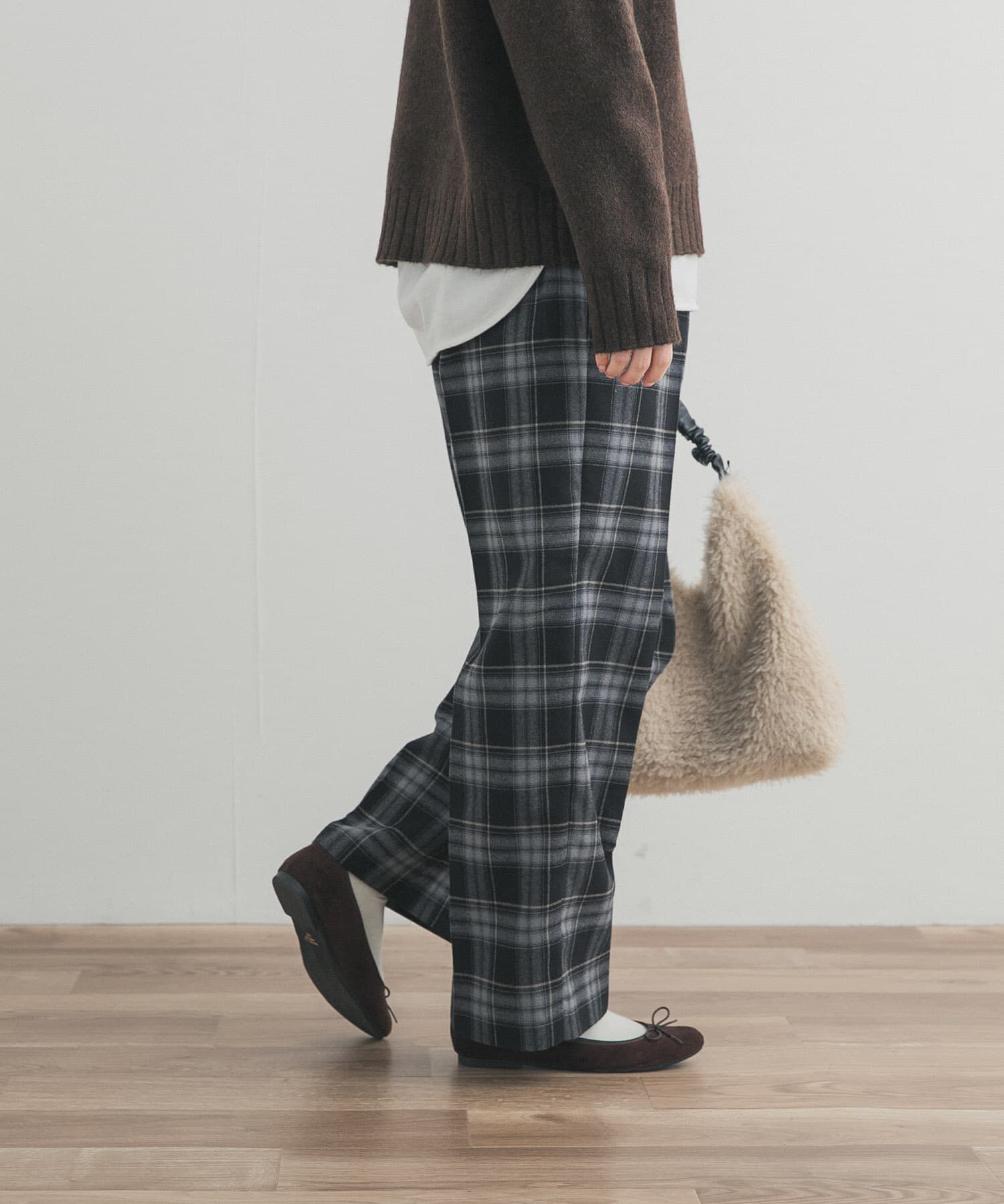 URBAN RESEARCH DOORS「『UR TECH』チェックストレートイージーパンツ」|その他|