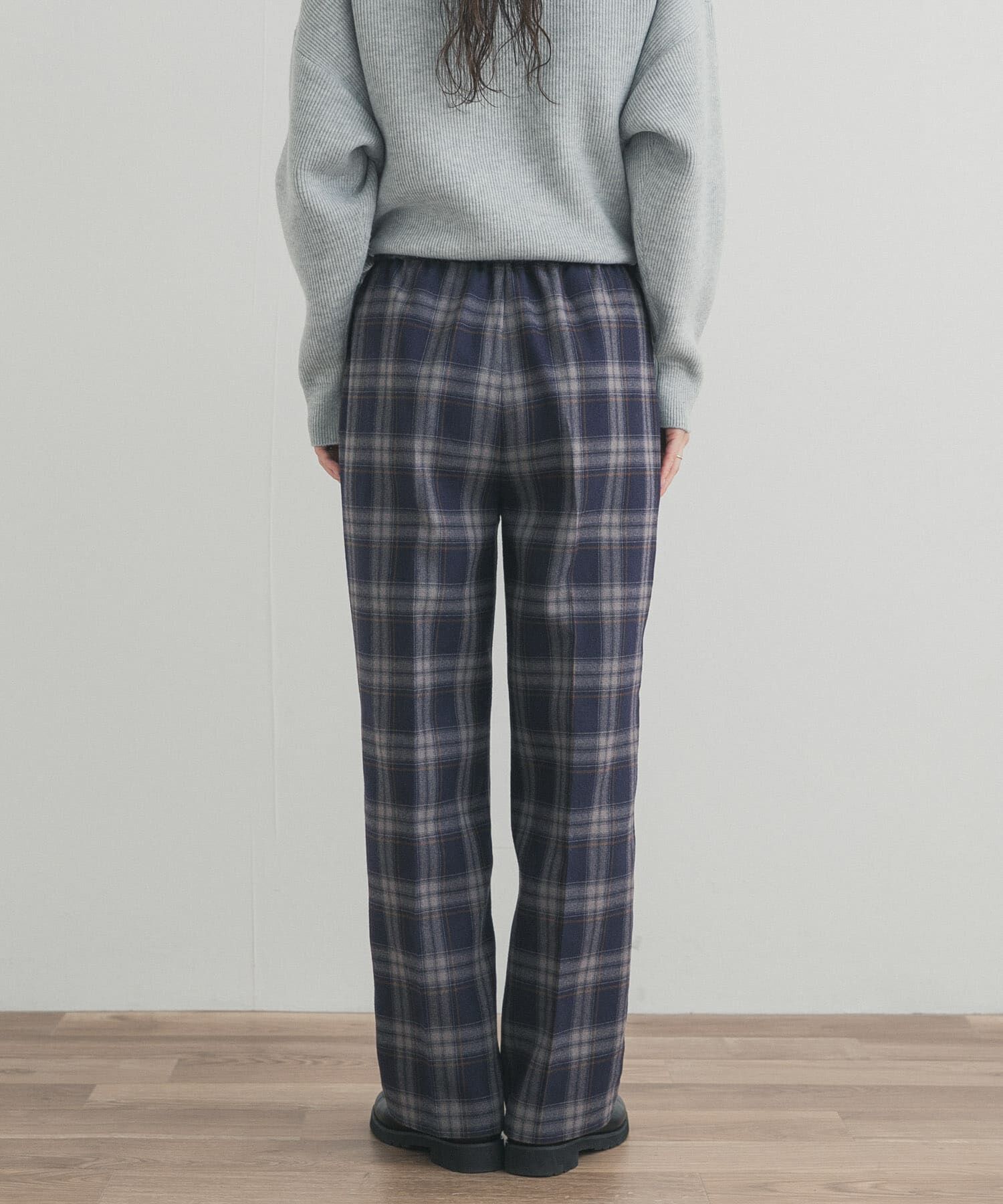 URBAN RESEARCH DOORS「『UR TECH』チェックストレートイージーパンツ」|その他|