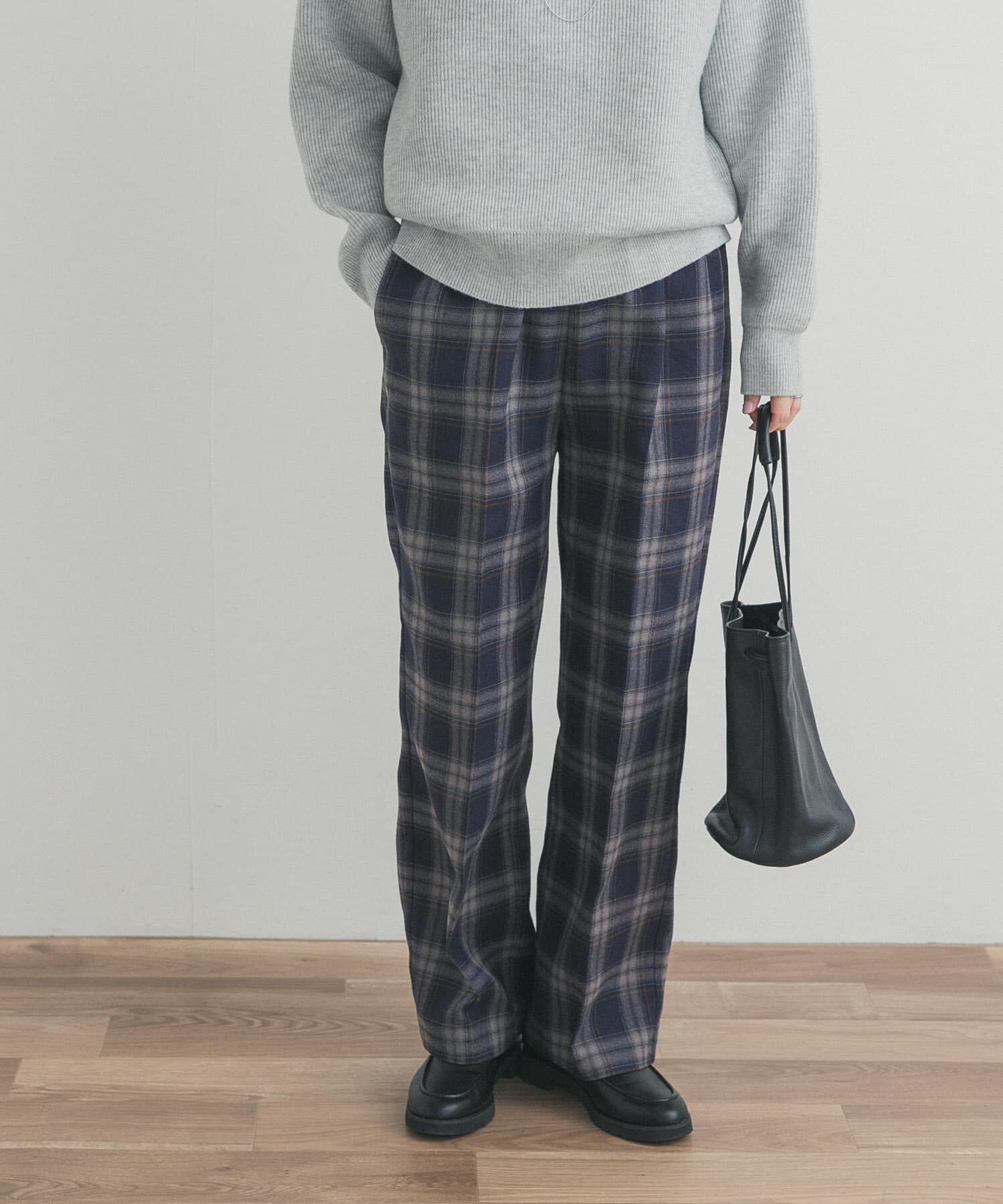 URBAN RESEARCH DOORS「『UR TECH』チェックストレートイージーパンツ」|その他|