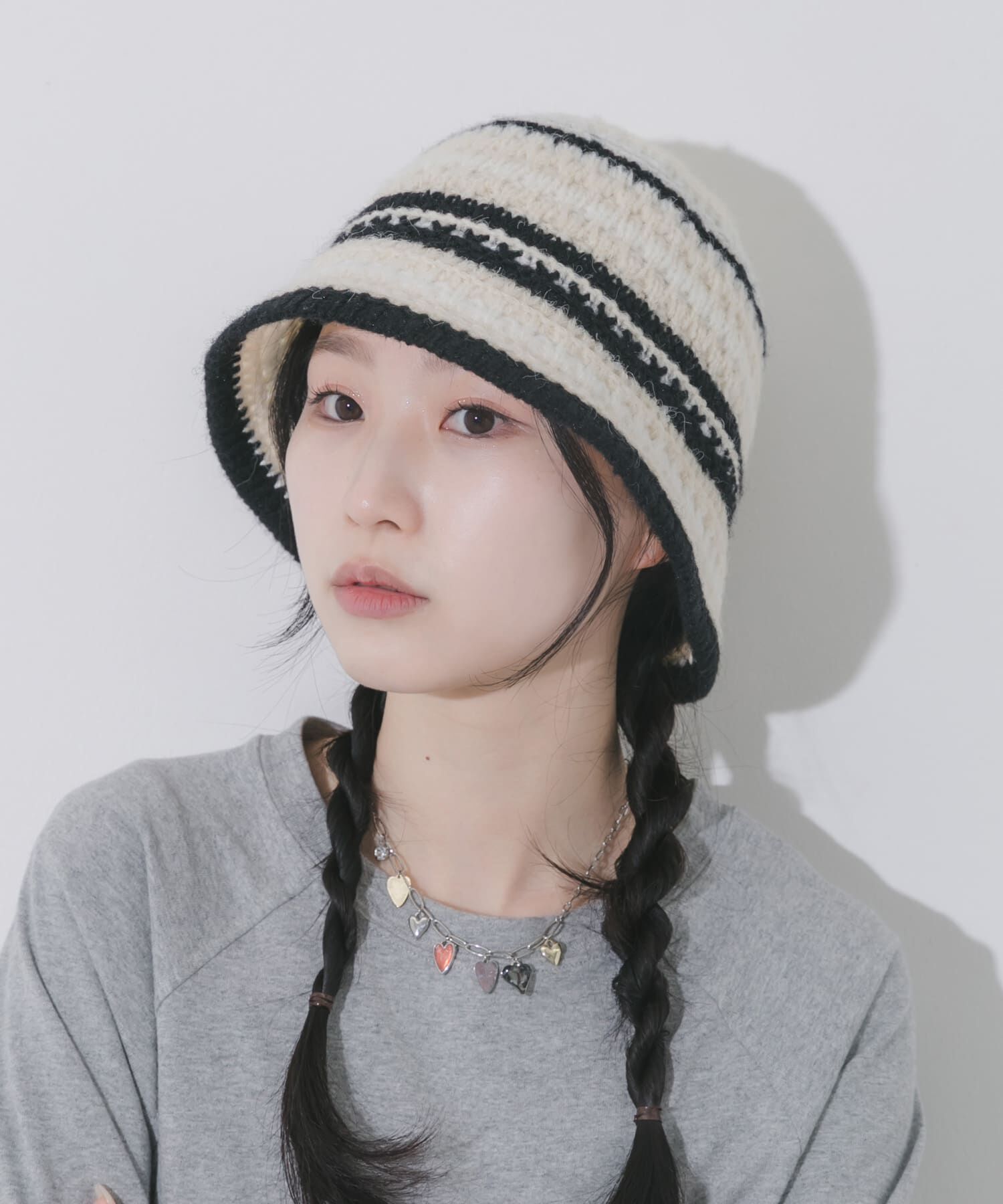 SMELLY「マルチボーダーニットハット」|ハット|