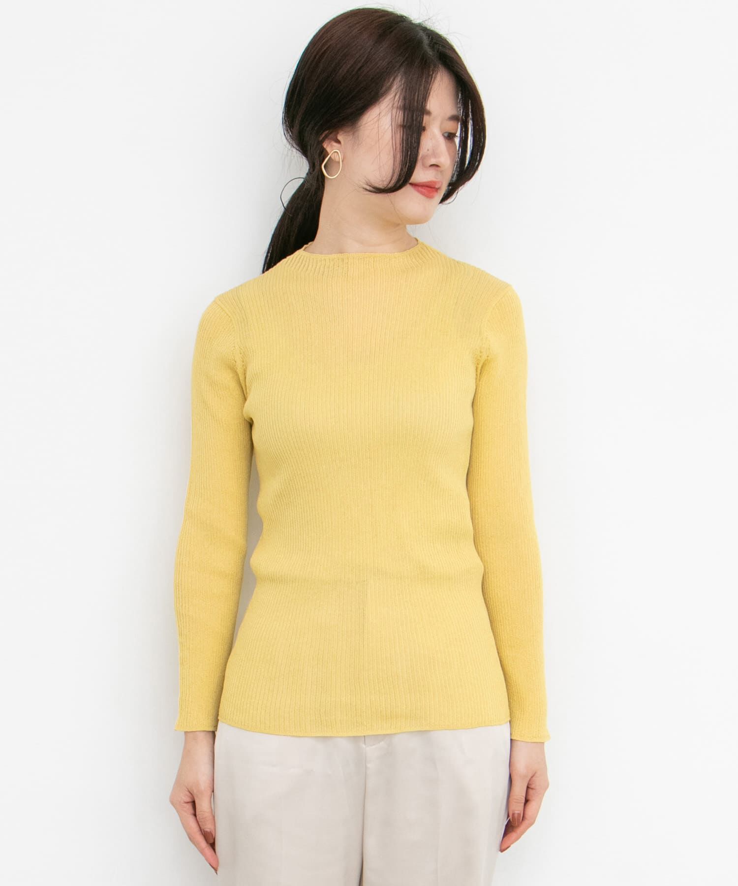  「ボトルネックRIBニット&there4;」|ニット・セーター|