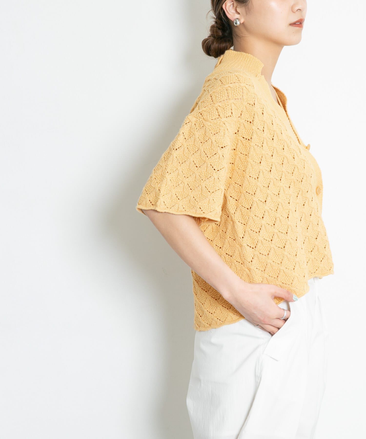  「ガーター編みホルターニット」|ニット・セーター|