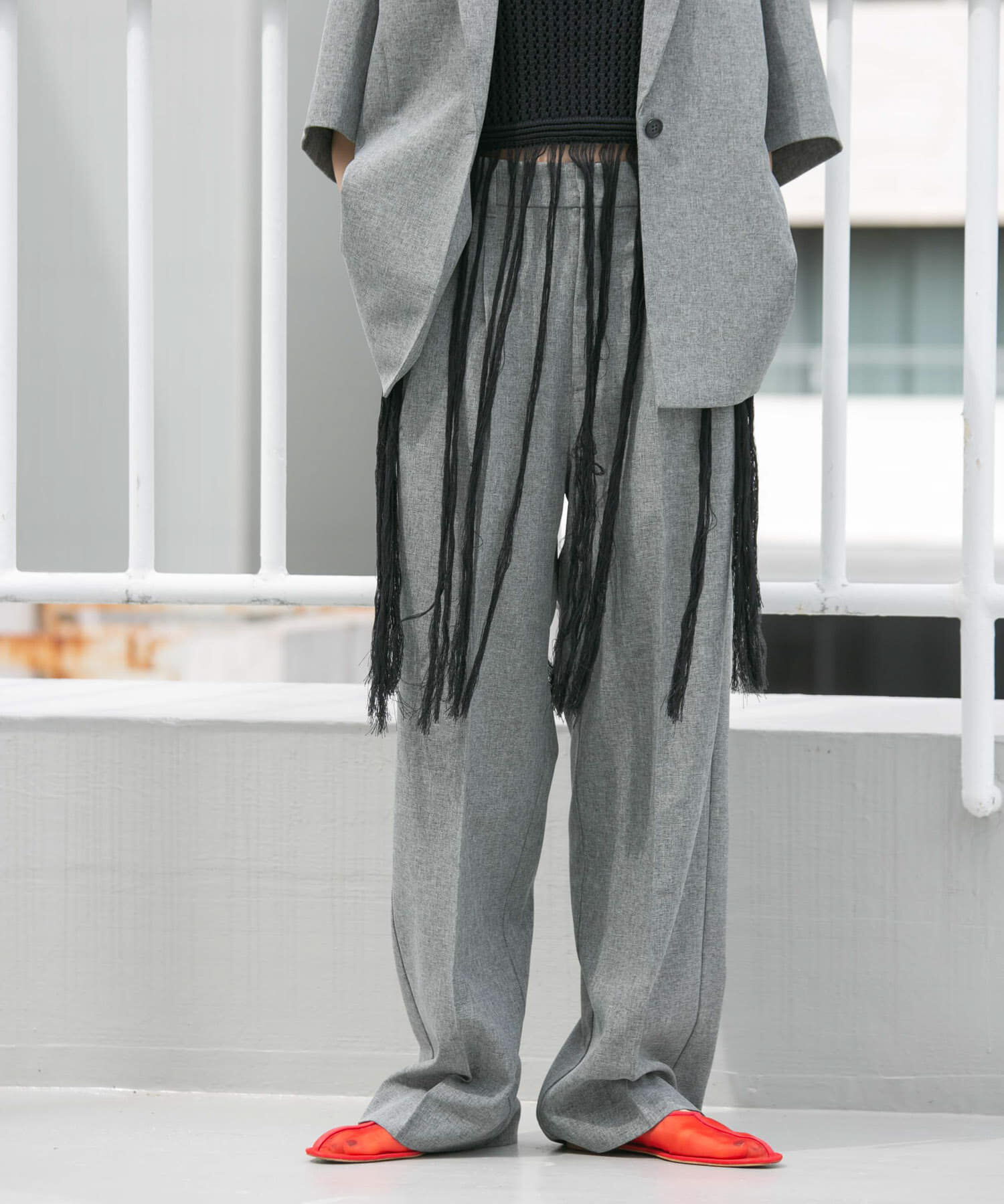  「フリンジニットタンクトップ」|ニット・セーター|