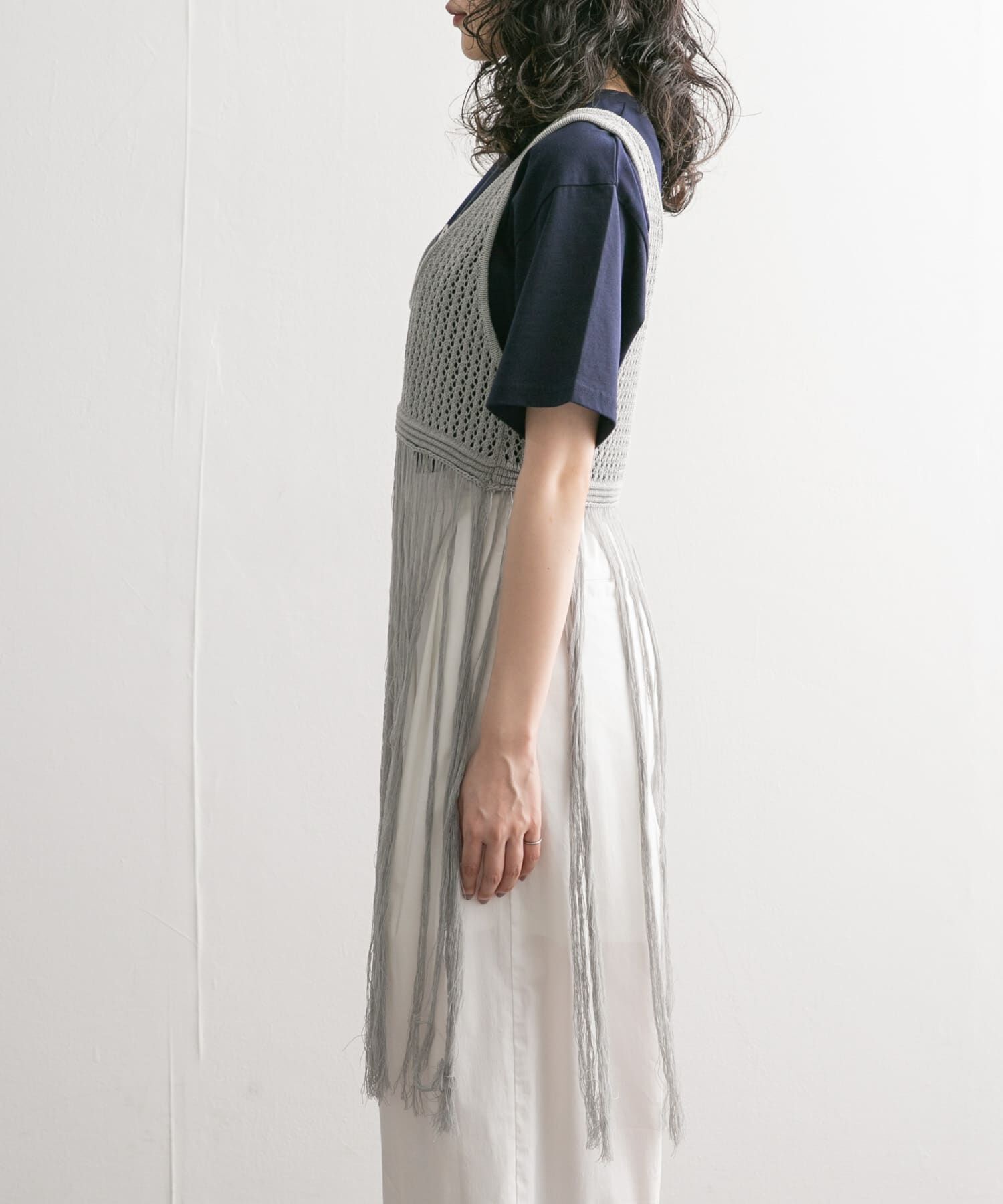  「フリンジニットタンクトップ」|ニット・セーター|