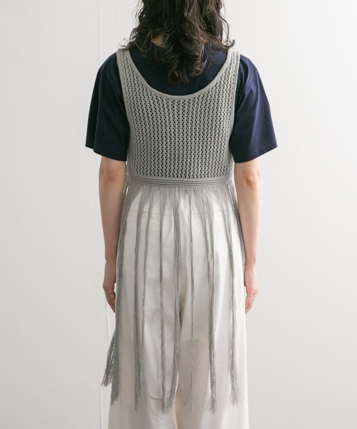  「フリンジニットタンクトップ」|ニット・セーター|