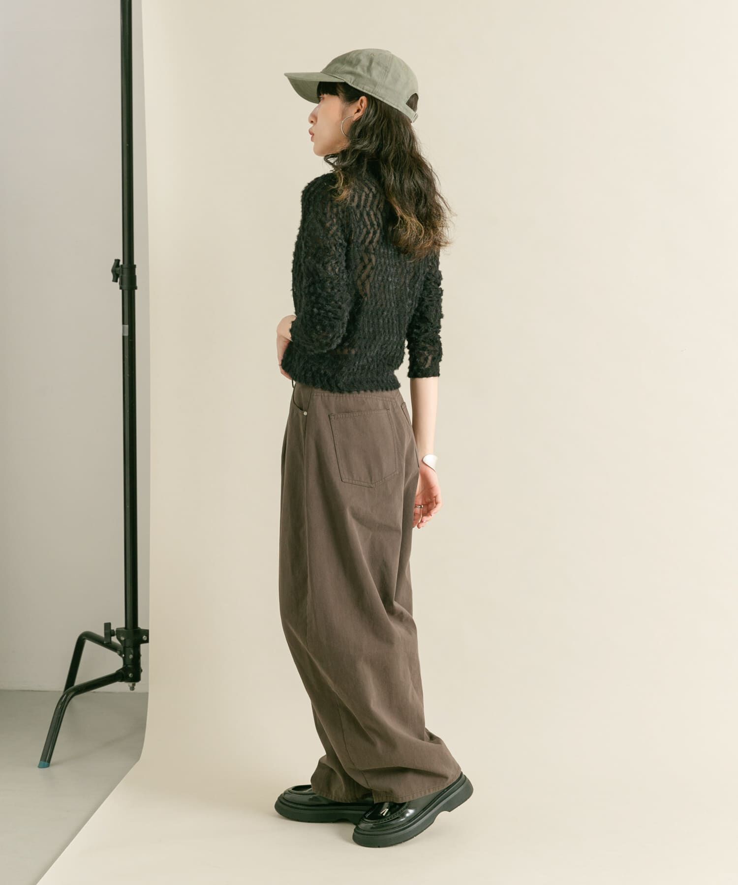  「フロントZIPフェザーロングTEE」|Tシャツ・カットソー|