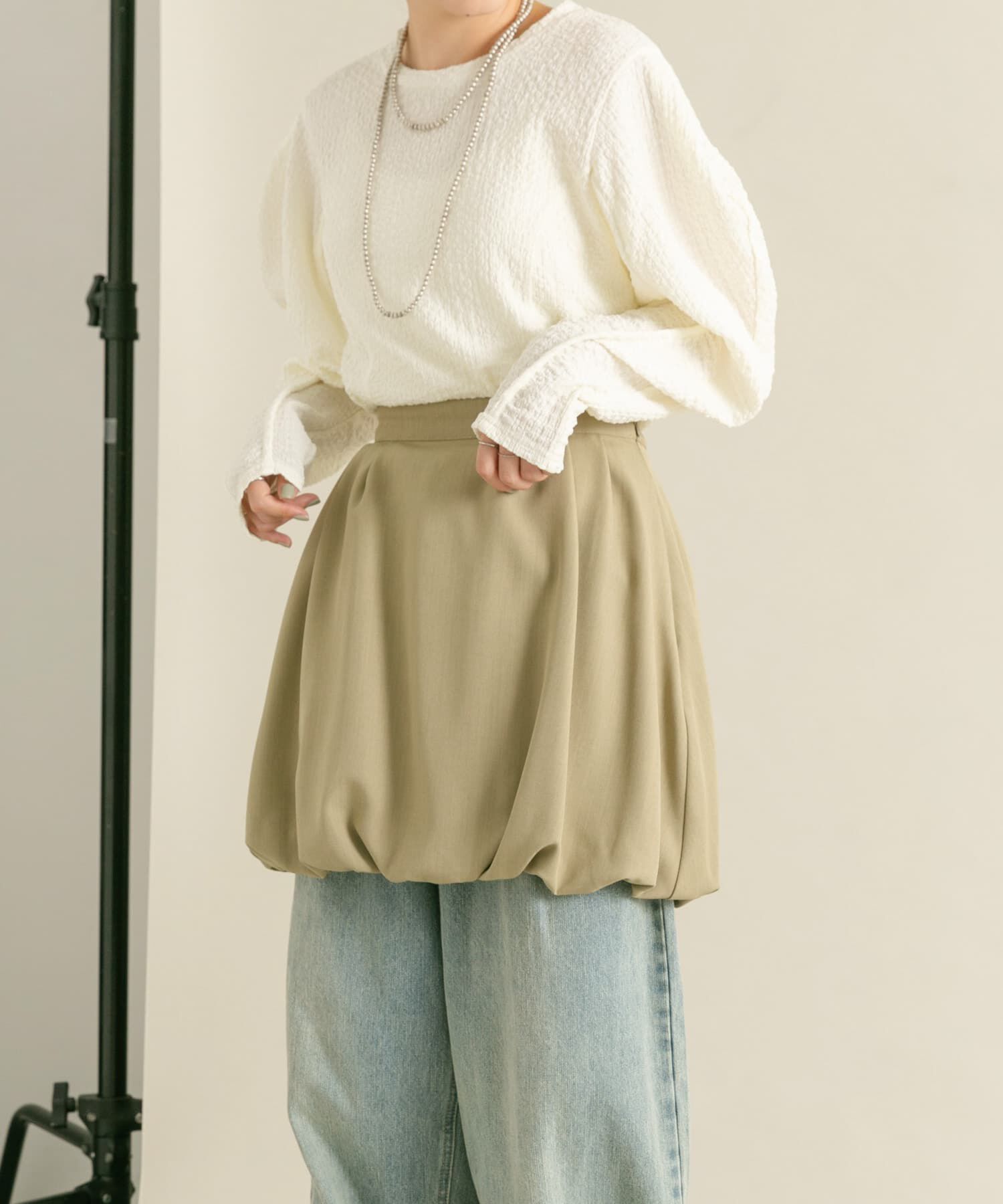  「バルーンミニスカート」|スカート|