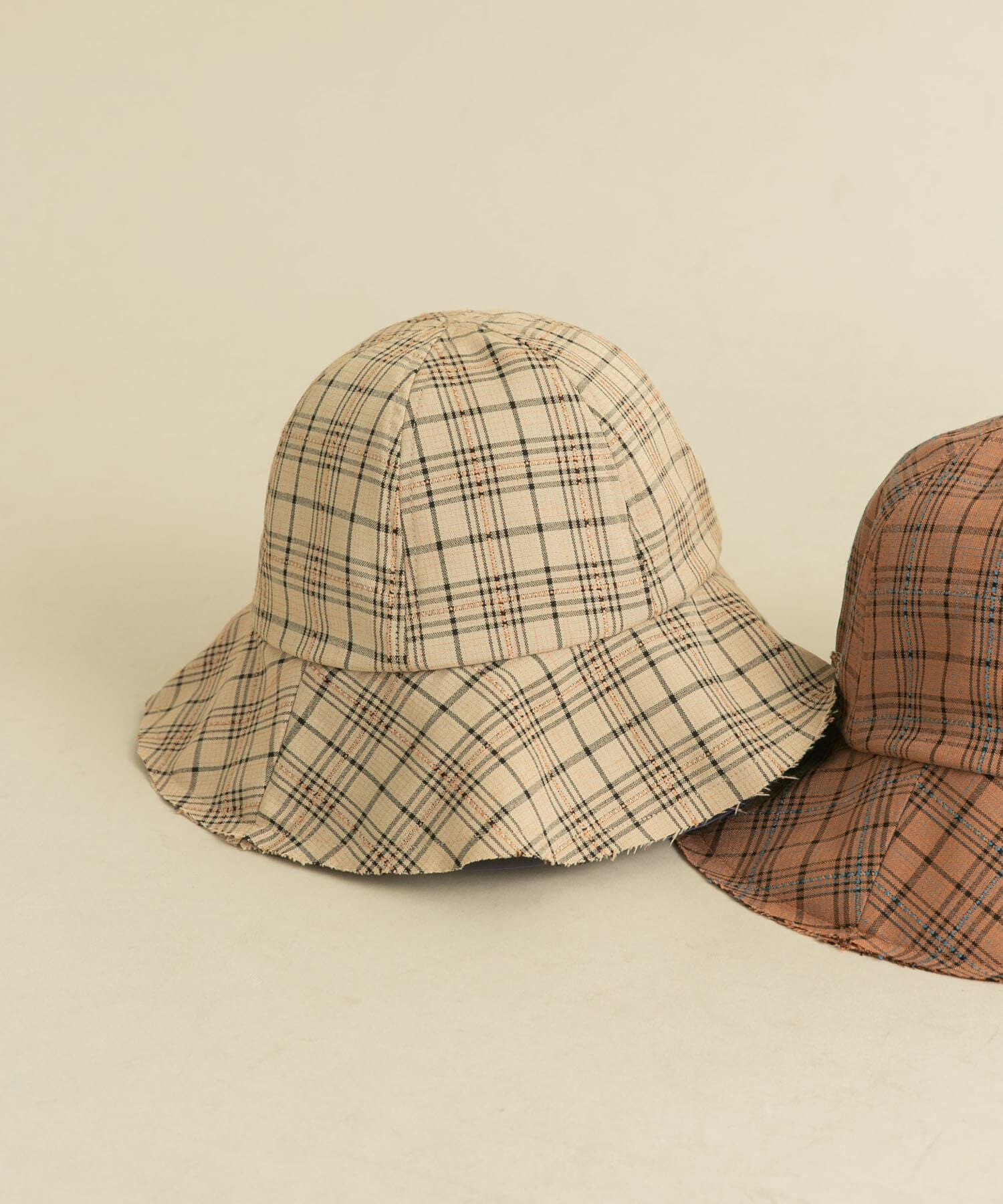  「メトロチェックHAT」|ハット|ベージュ系その他
