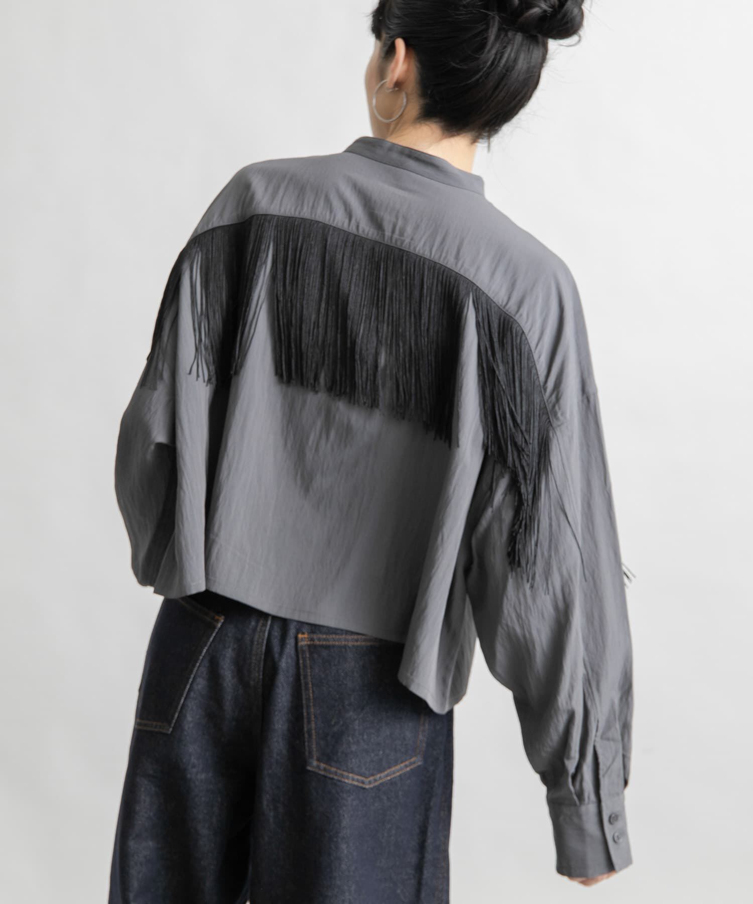  「フリンジデザインシャツ」|シャツ・ブラウス|