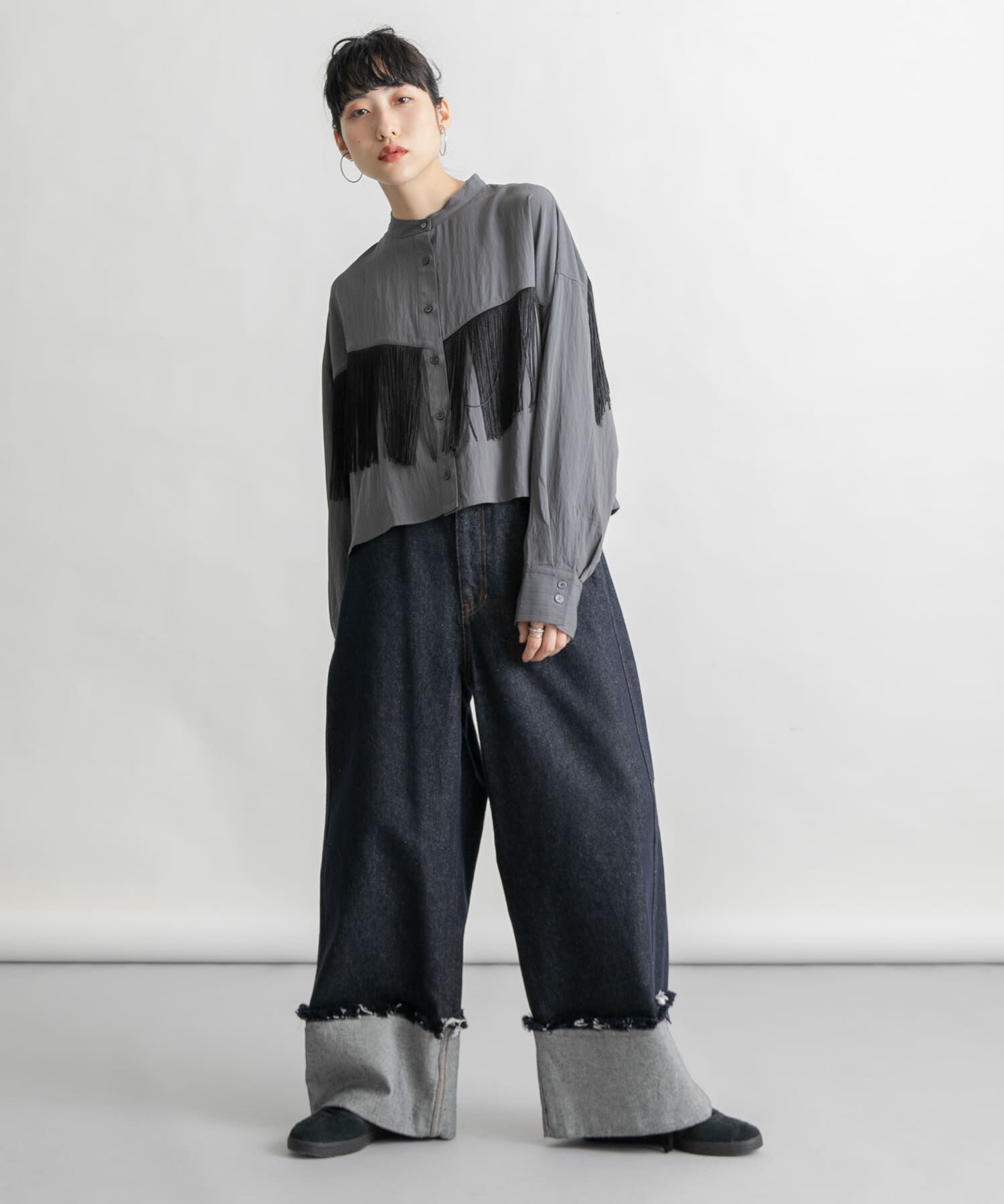  「フリンジデザインシャツ」|シャツ・ブラウス|