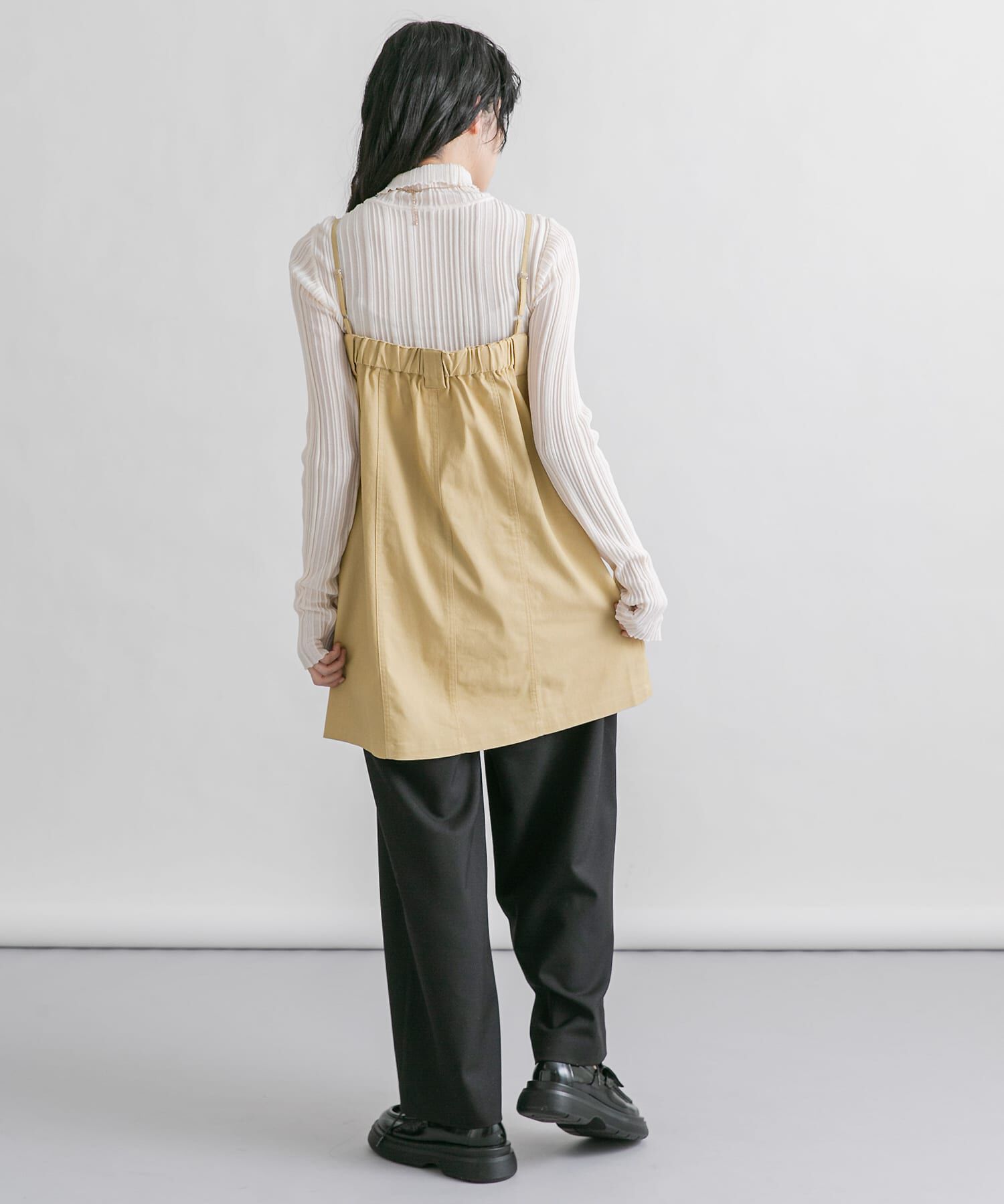  「フロントZIPミニワンピース」|ワンピース|