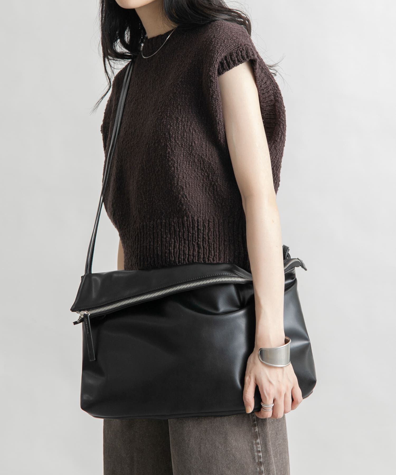  「アシンメトリーフラップショルダーBAG」|ショルダー・メッセンジャー|