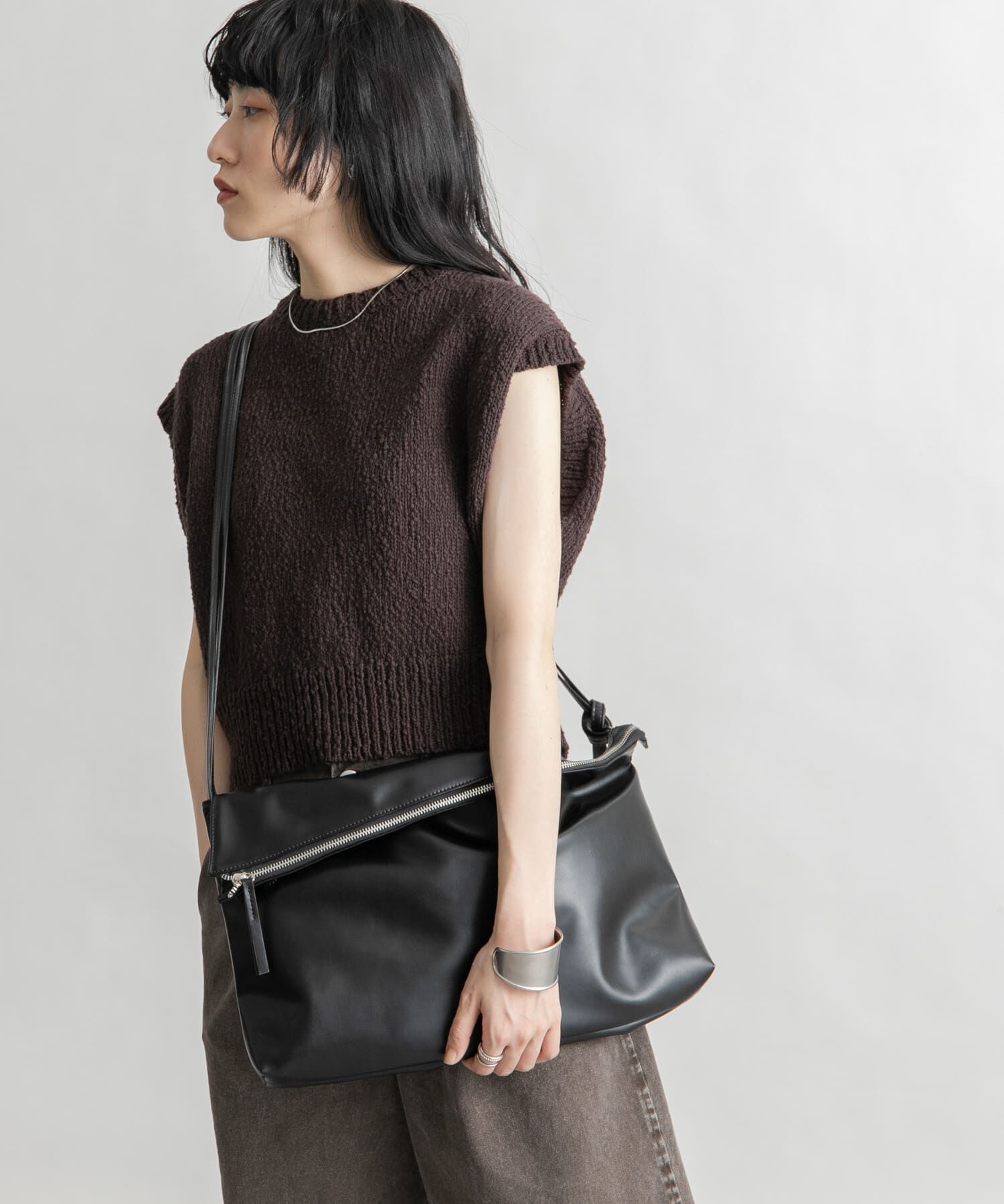  「アシンメトリーフラップショルダーBAG」|ショルダー・メッセンジャー|