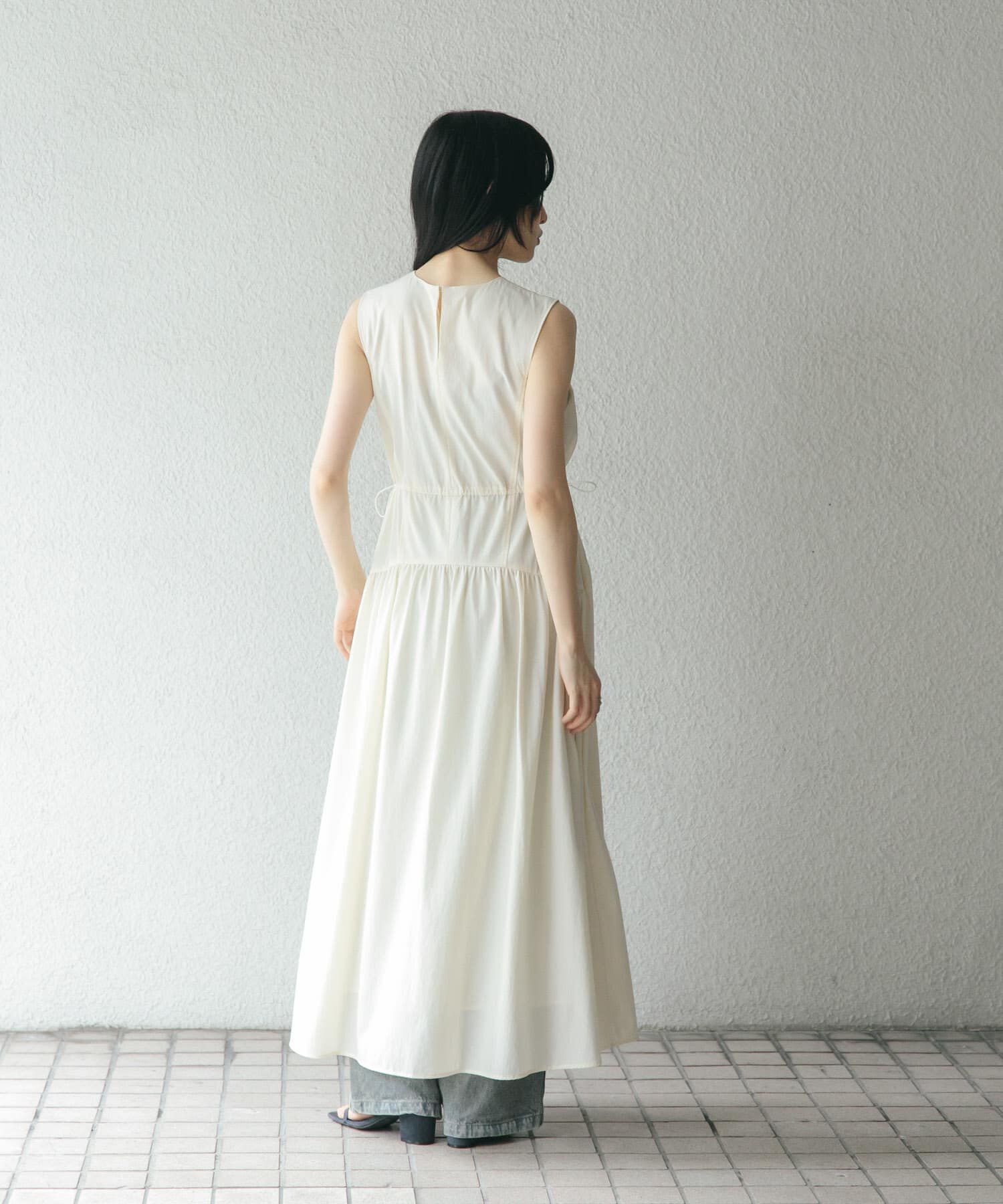  「ノースリーブドロストワンピース」|ワンピース|