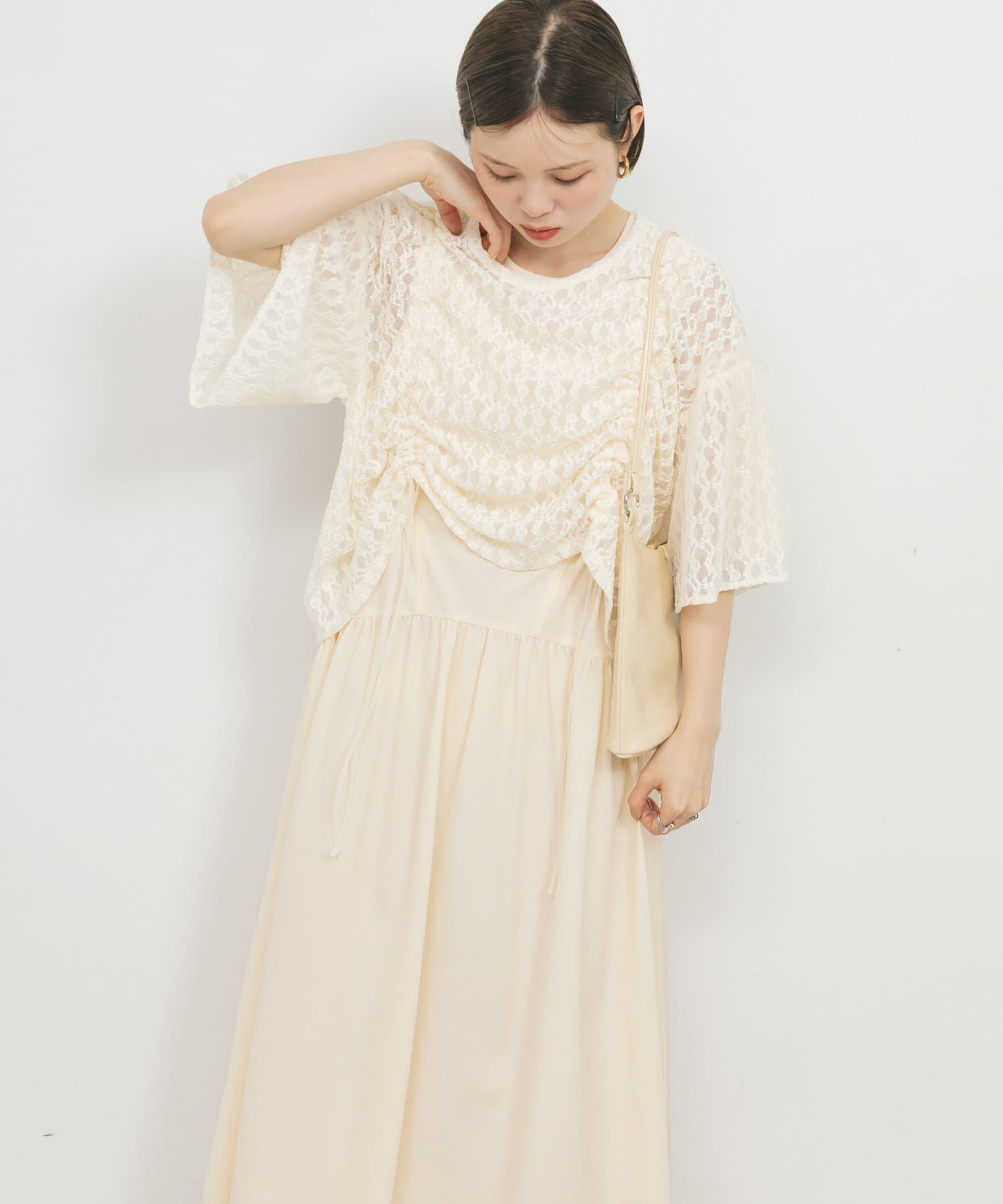  「ノースリーブドロストワンピース」|ワンピース|