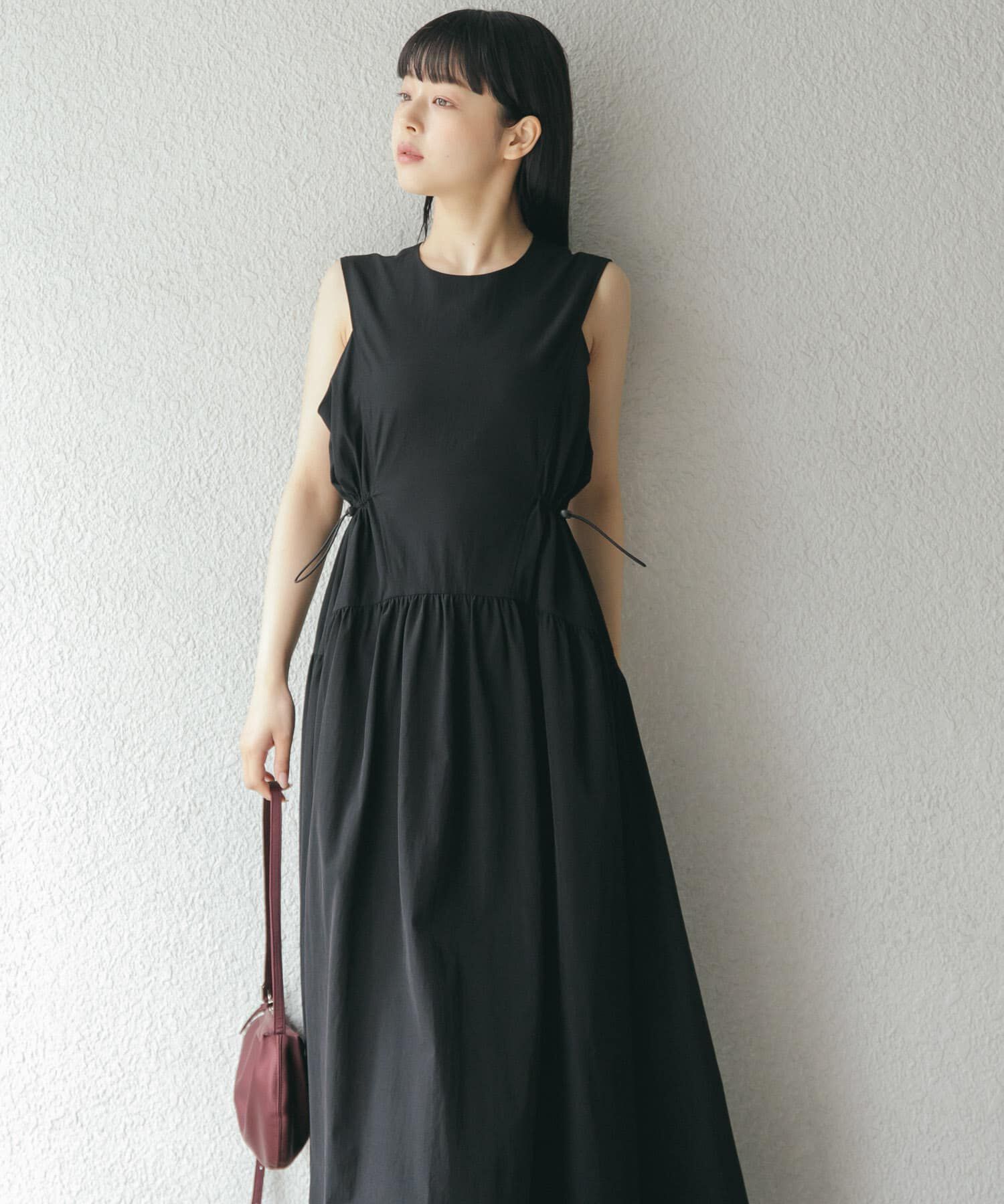  「ノースリーブドロストワンピース」|ワンピース|
