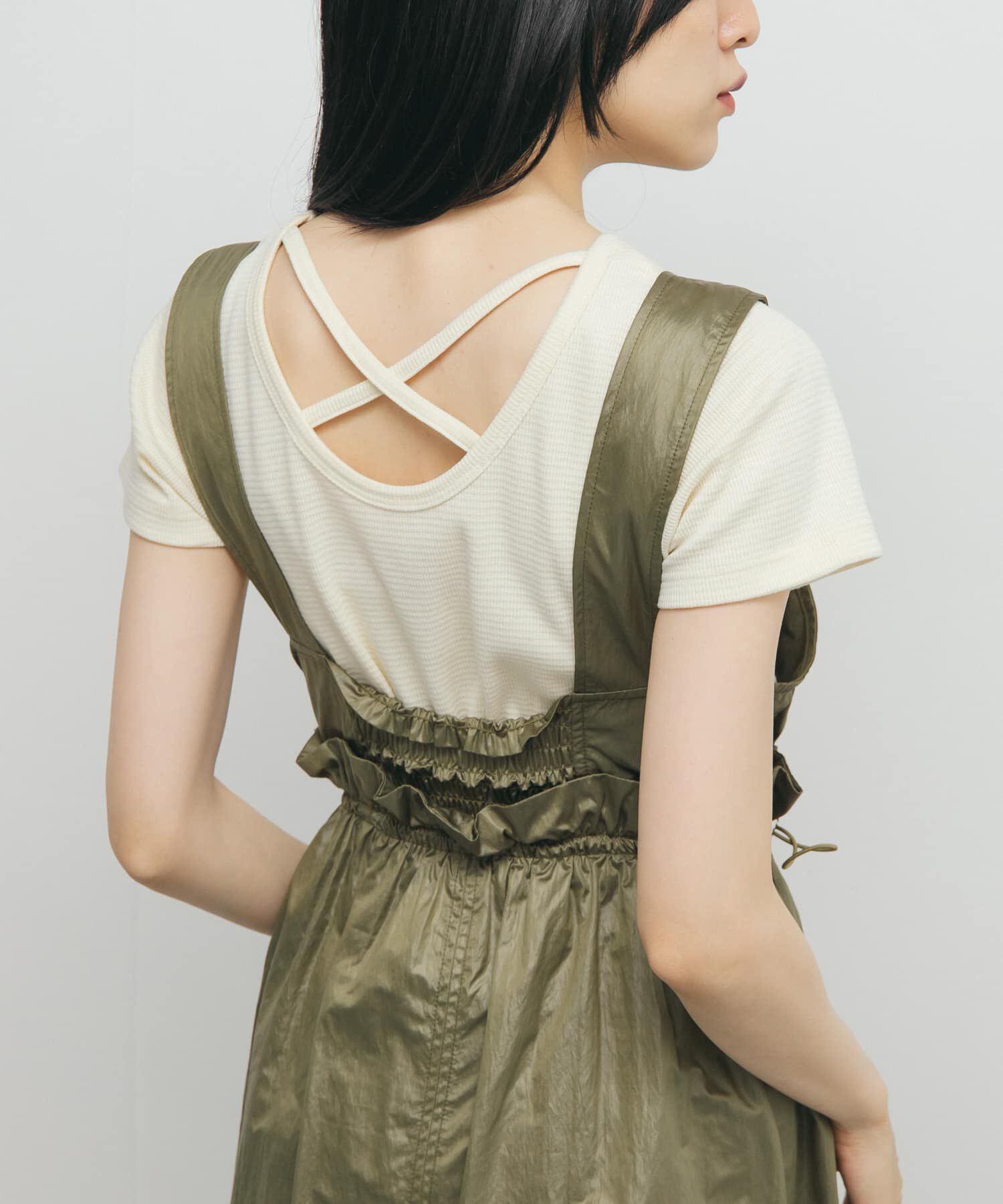  「バッククロスTEE」|Tシャツ・カットソー|アイボリー