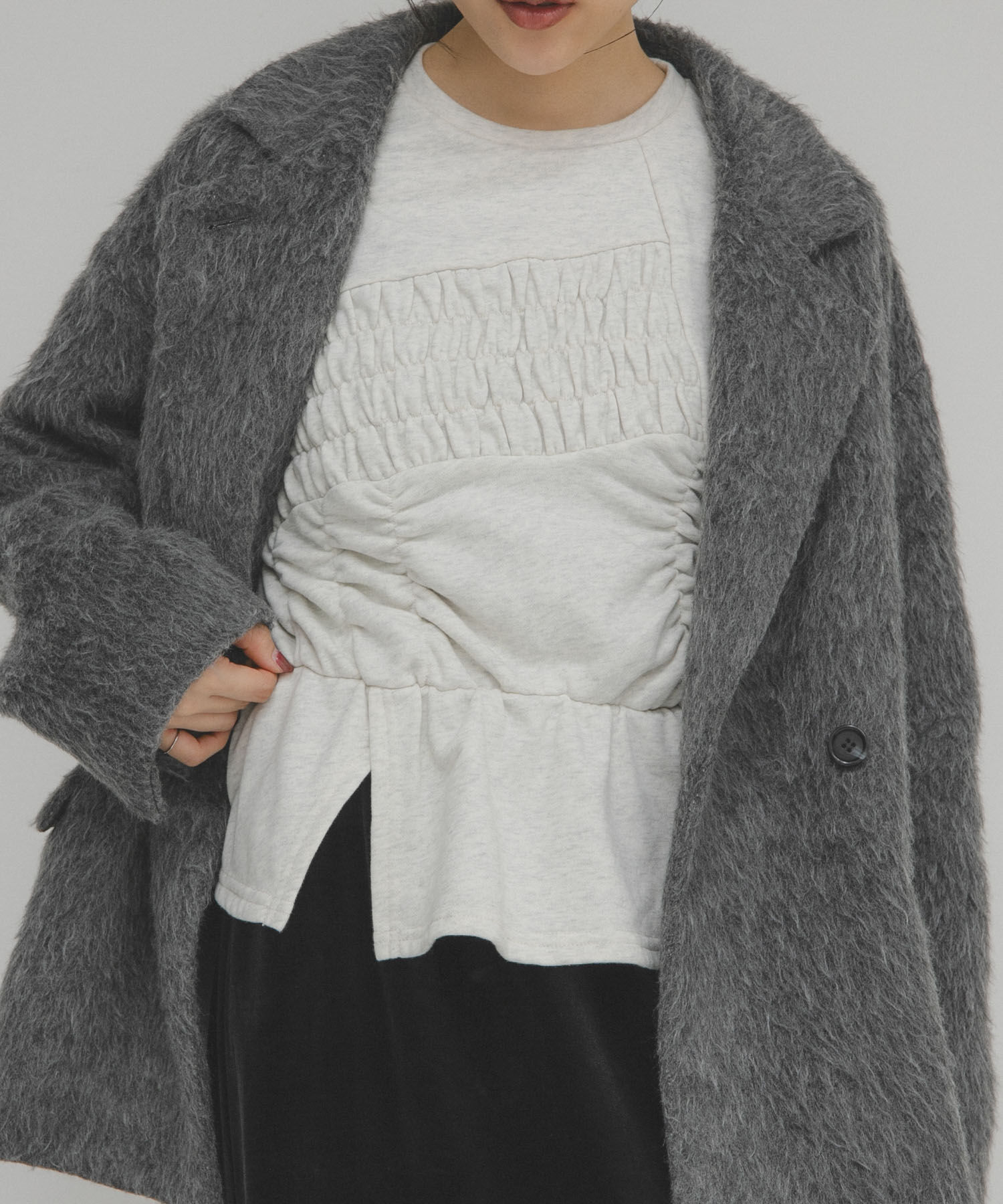  「ランダムシャーリングプルオーバー」|Tシャツ・カットソー|