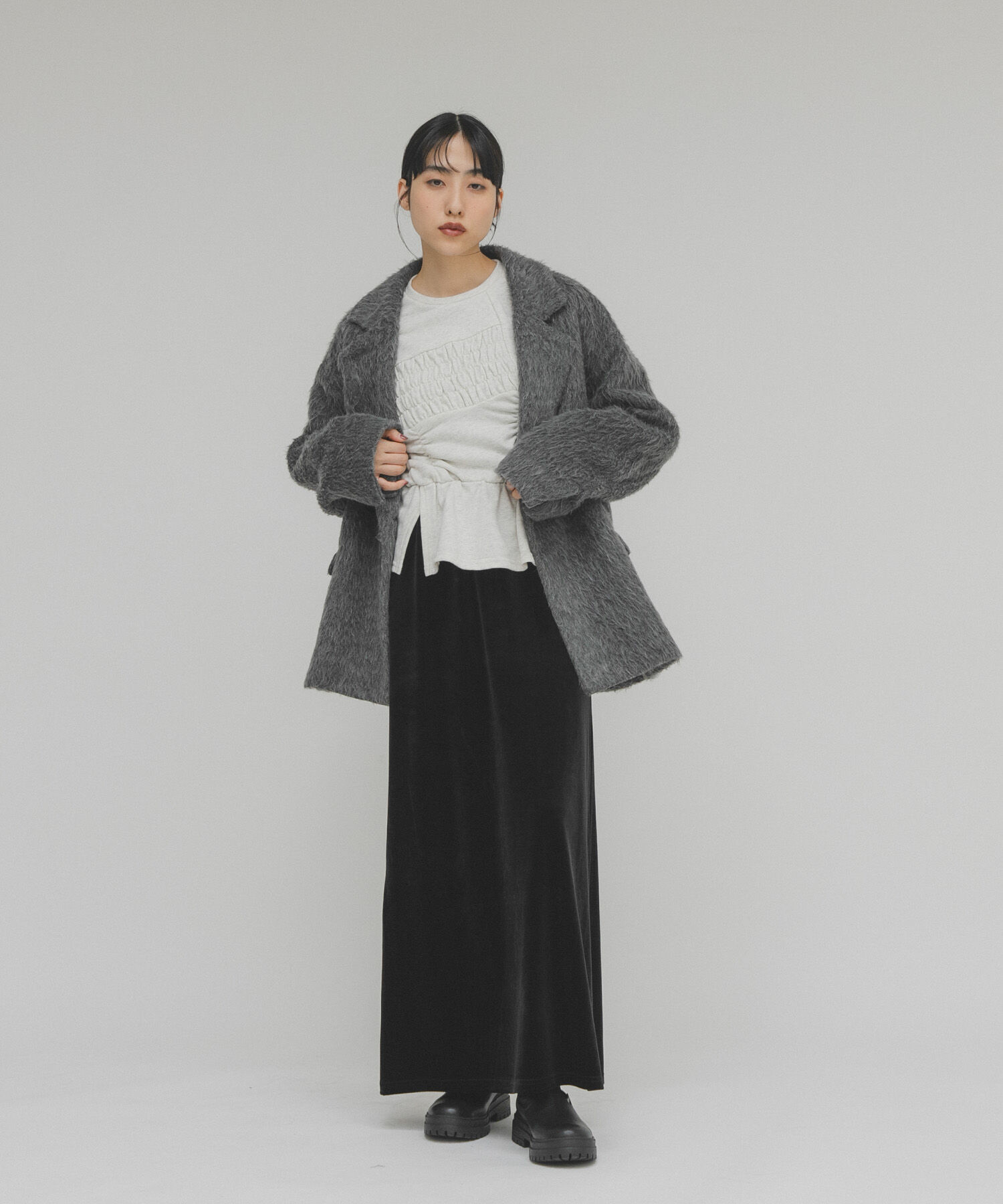  「ランダムシャーリングプルオーバー」|Tシャツ・カットソー|